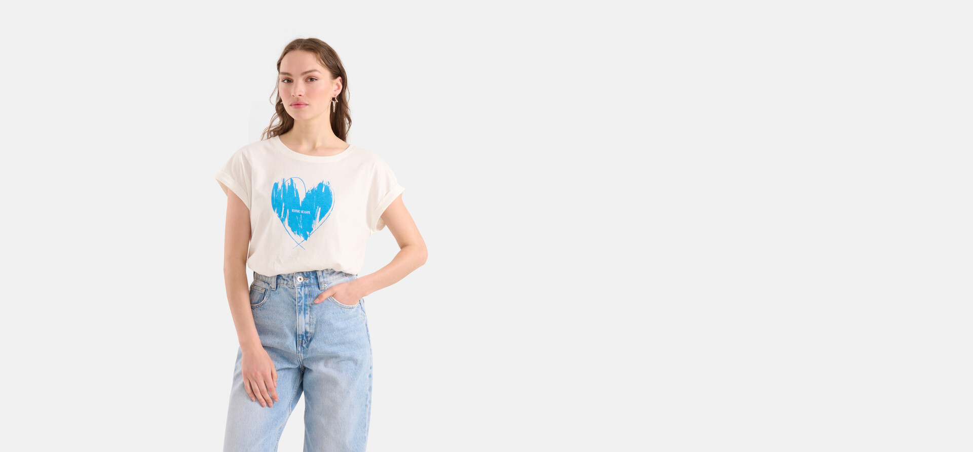Druck-T-Shirt Blau SHOEBY WOMEN