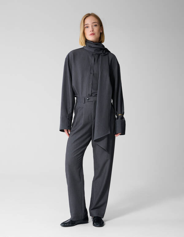 Tailored Slim Fit Hose Dunkelgrau By Lonneke SHOEBY WOMEN