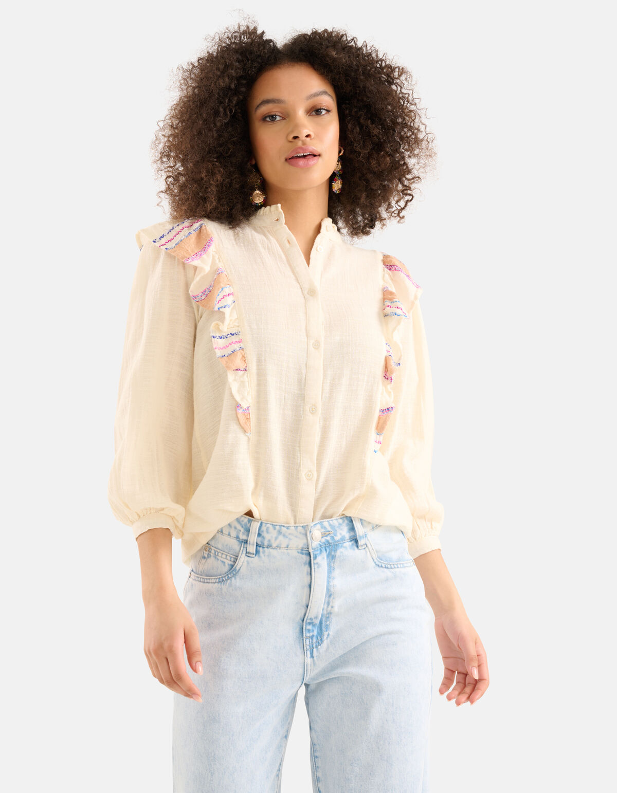 Top mit Rüschen Off-White SHOEBY WOMEN