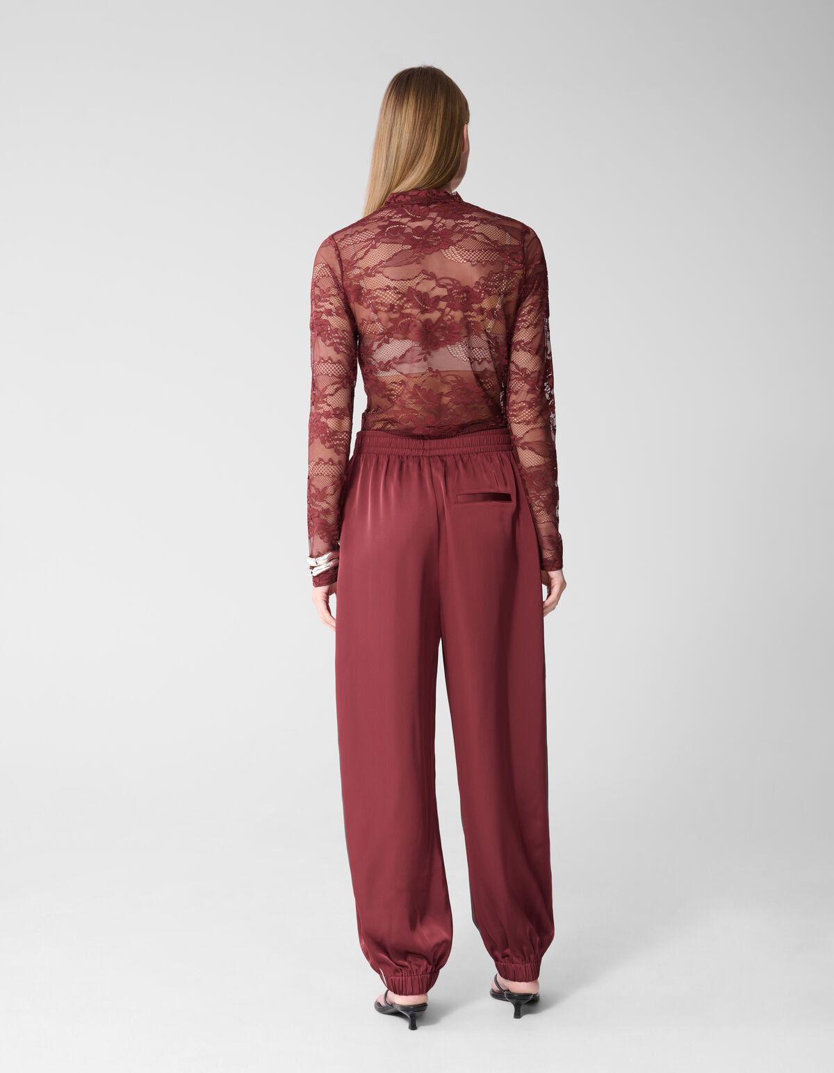 Flower Spitzenoberteil Dunkelrot SHOEBY WOMEN