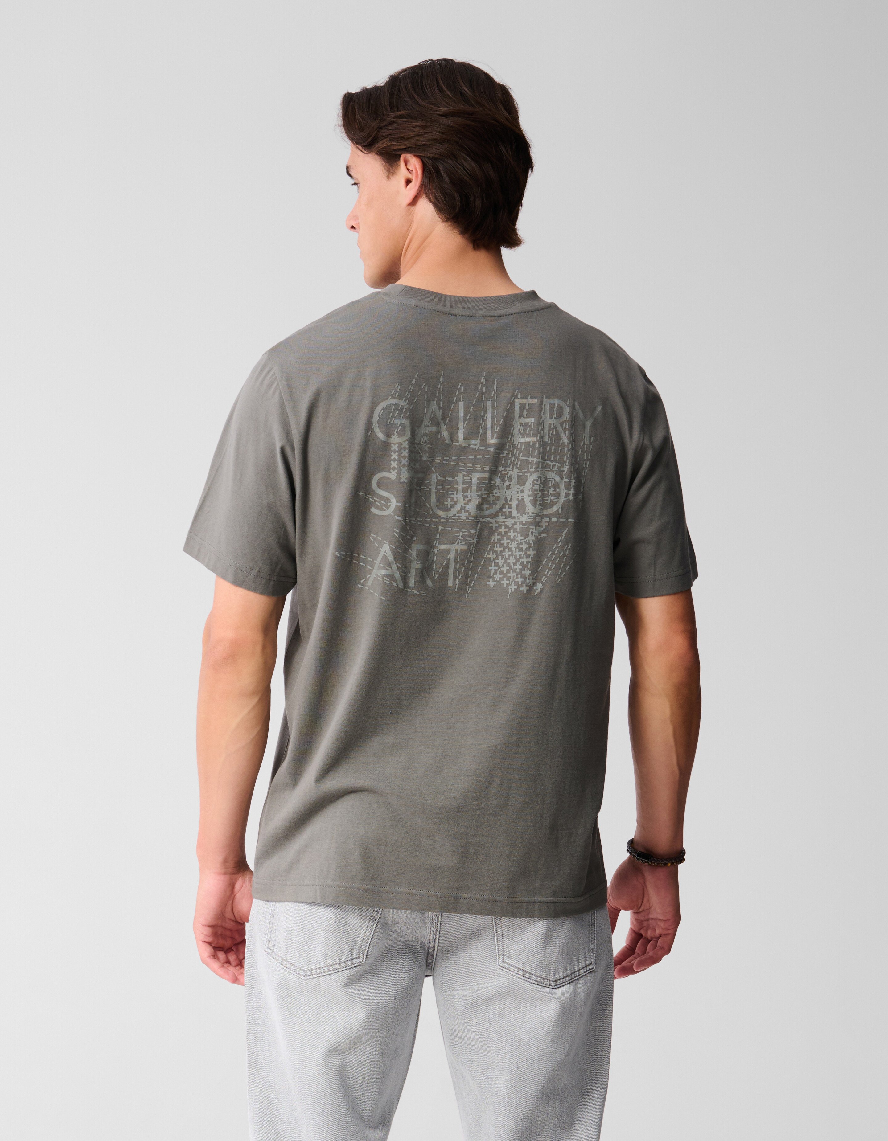 Galerie Kunstwerk T-Shirt Dunkelgrün SHOEBY MEN