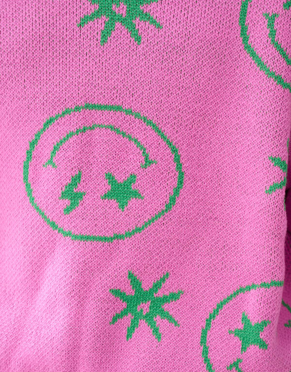 Smiley-Pullover Rosa SHOEBY GIRLS