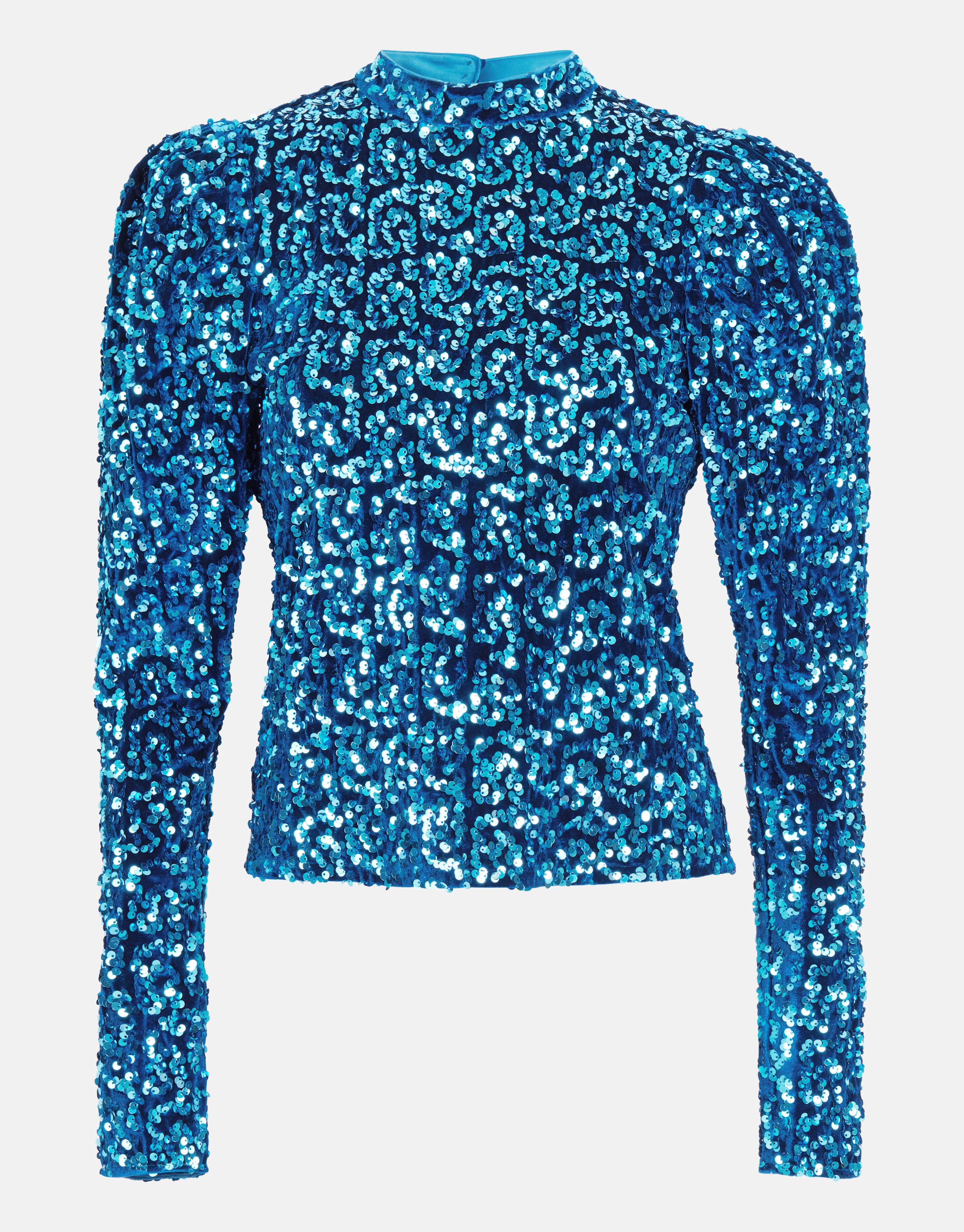 Pailletten Top Blauw SHOEBY WOMEN
