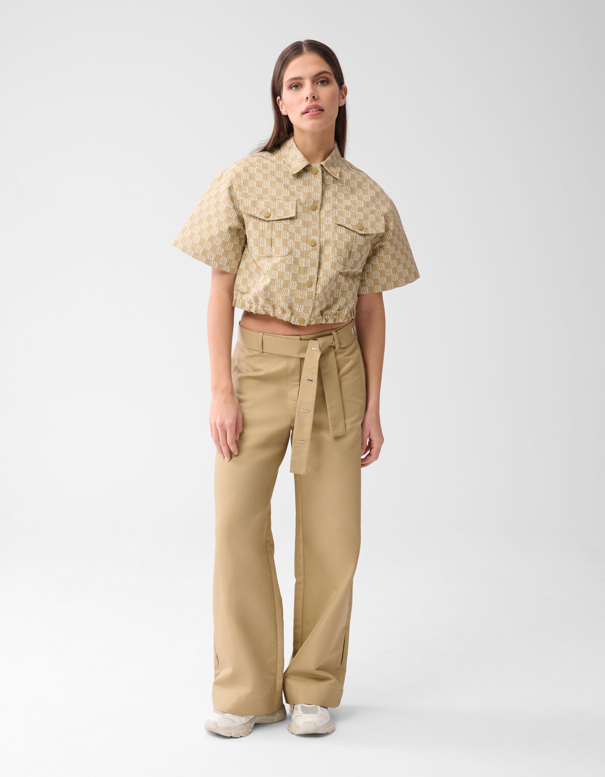 Hose mit weitem Bein Sand von Mieke SHOEBY WOMEN