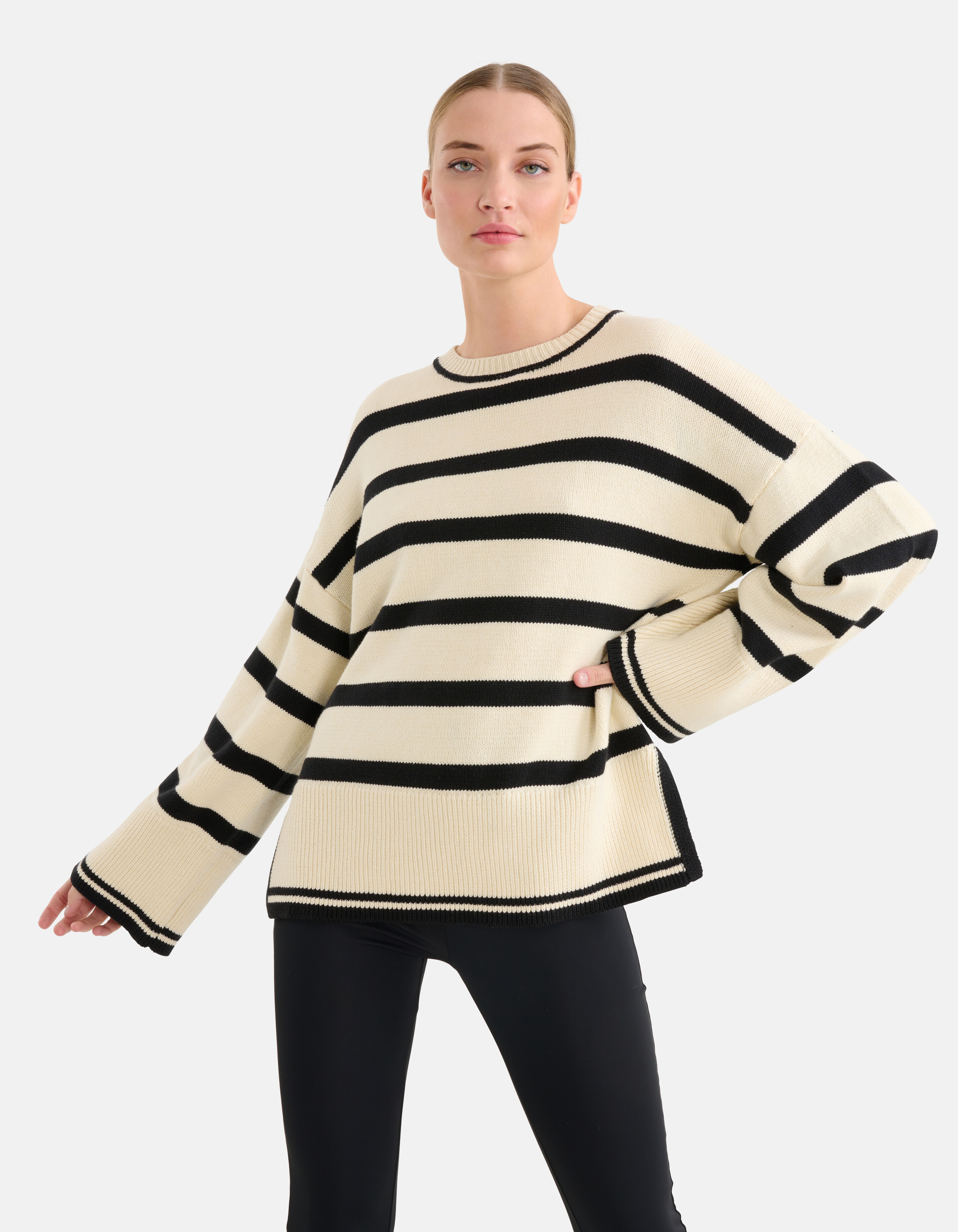 Gestreifter Pullover Off White von Mieke SHOEBY WOMEN