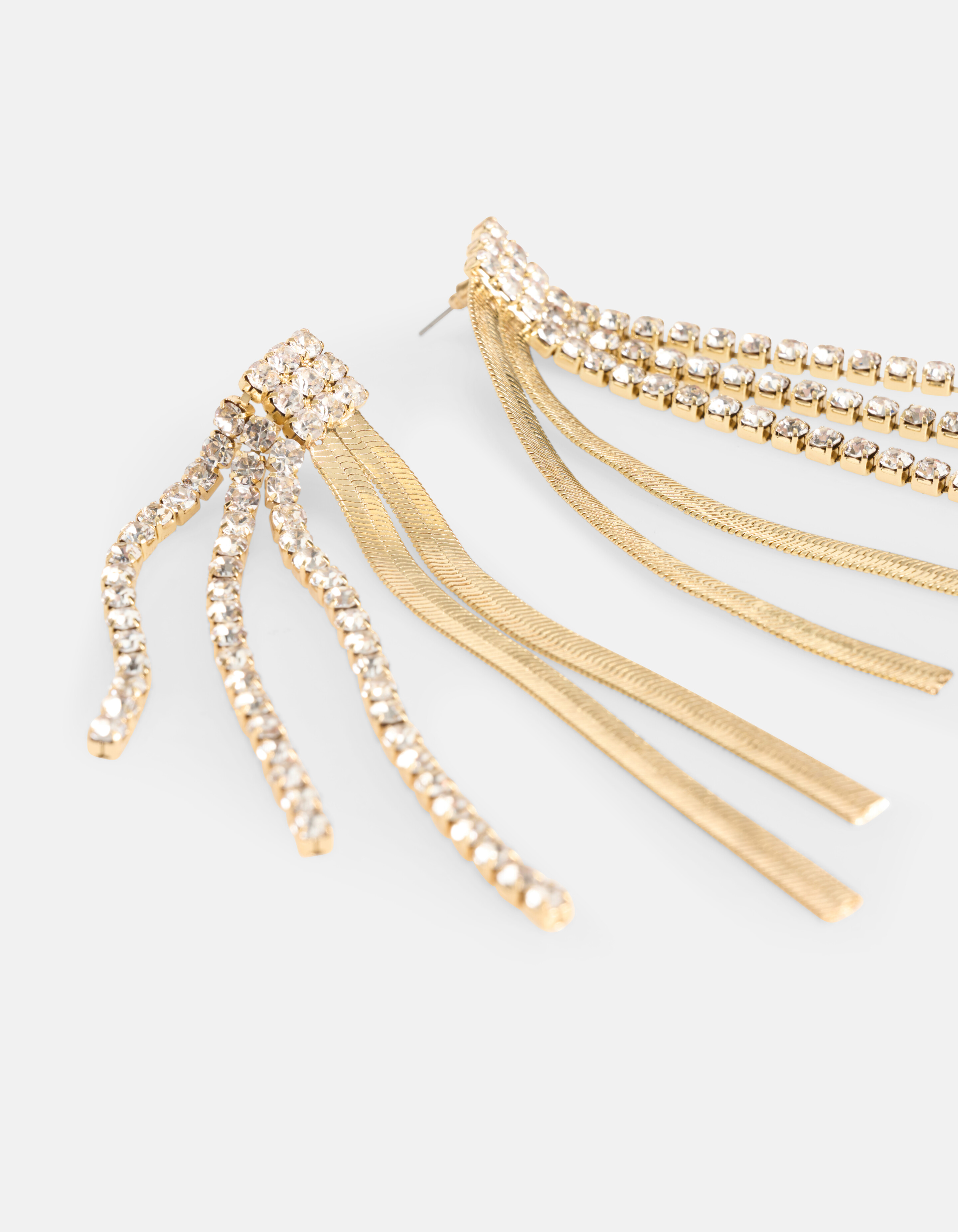 Lange Ohrringe mit Strasssteinen SHOEBY ACCESSOIRES