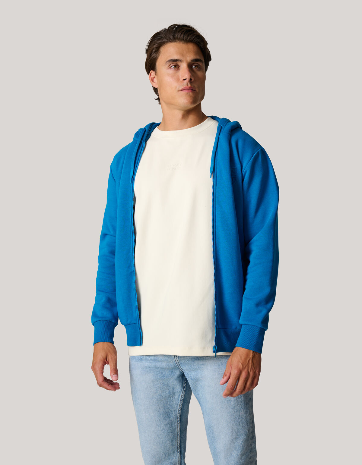 Kapuzenpullover mit Reißverschluss Blau SHOEBY MEN