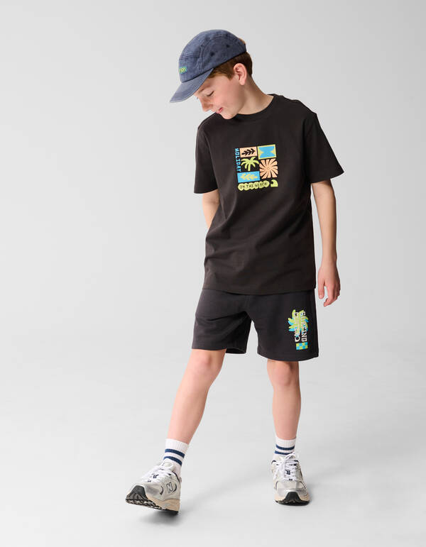 Holiday Artwork T-shirt Dunkelgrau SHOEBY BOYS