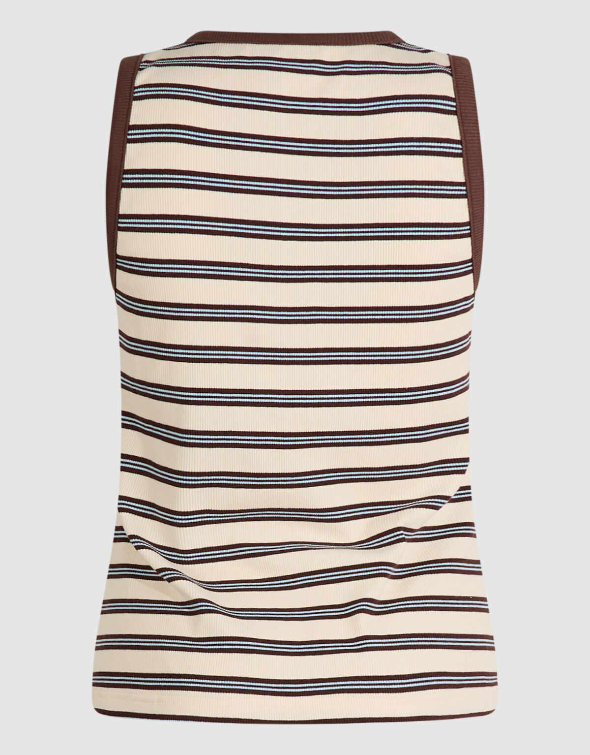 Gestreiftes Singlet mit Etikett Gebrochenes Wei&szlig; SHOEBY WOMEN