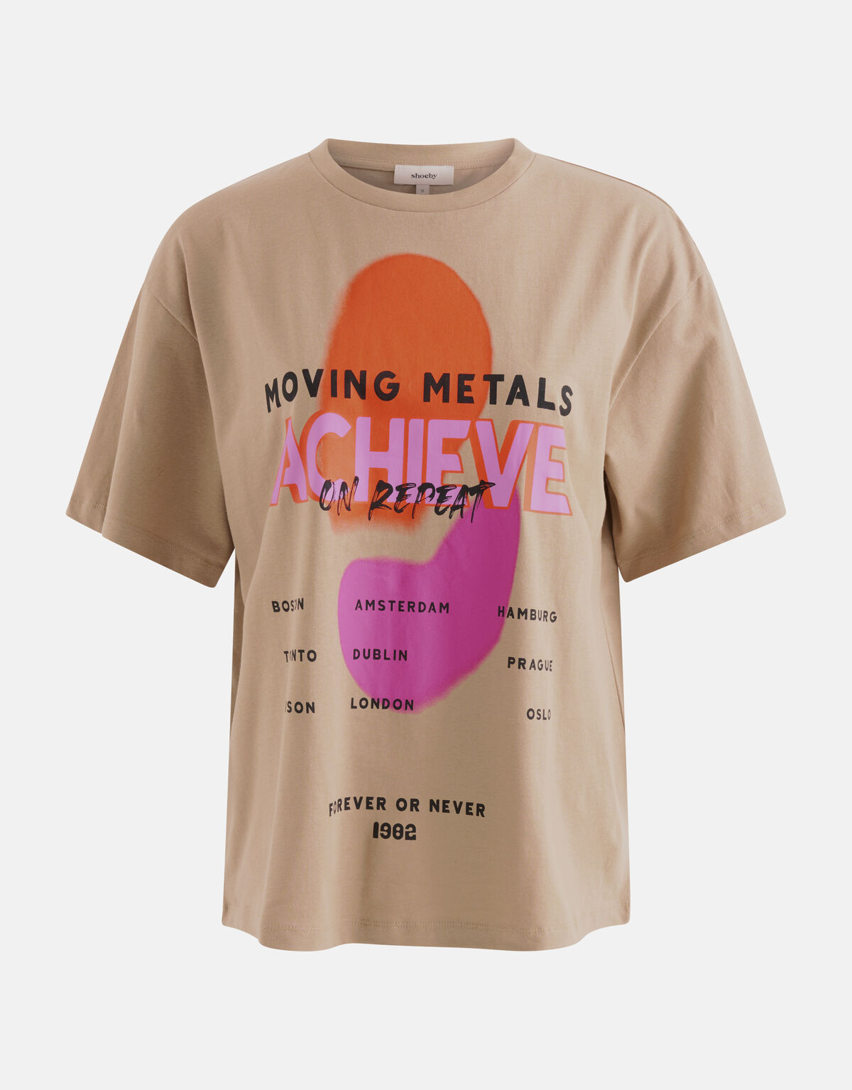 Kunstwerk T-shirt Sand SHOEBY WOMEN
