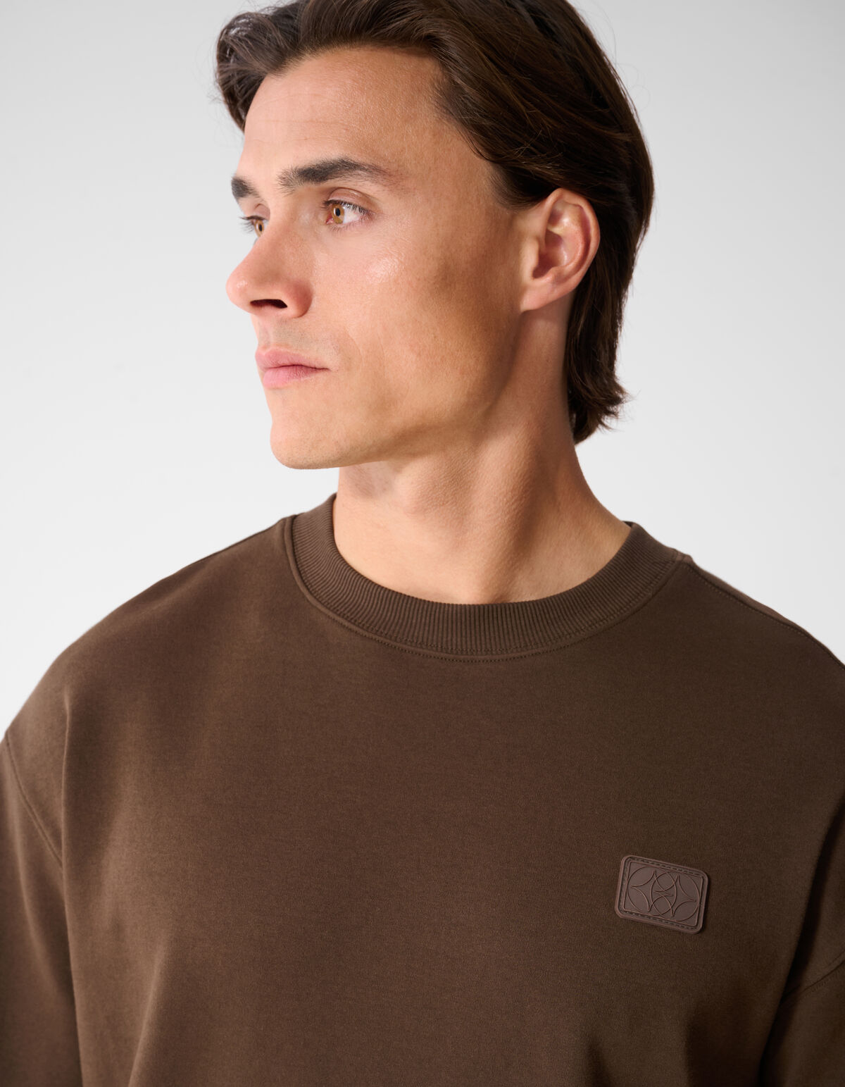 Spark Label T-Shirt Dunkelbraun SHOEBY MEN