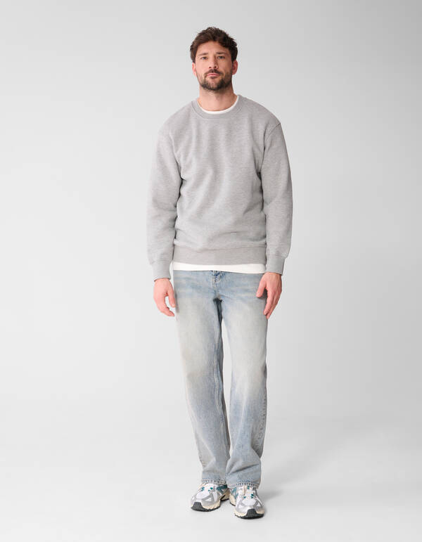 Rib Spark Sweater Hellgrau SHOEBY MEN