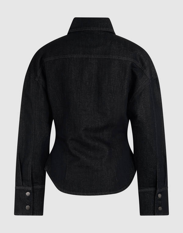 Sandelofen Denim Bluse Schwarz SHOEBY WOMEN