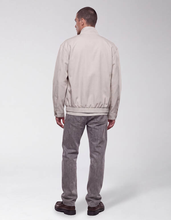 Funnel Neck Jacke Sand SHOEBY MEN