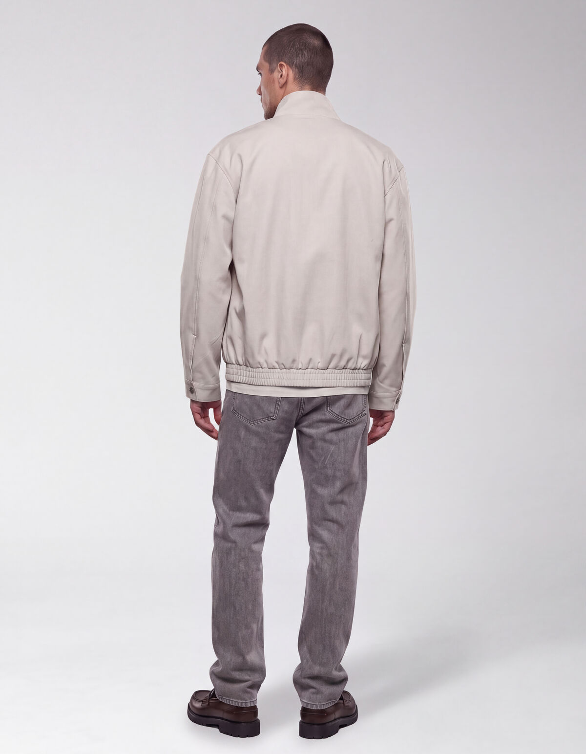 Funnel Neck Jacke Sand SHOEBY MEN