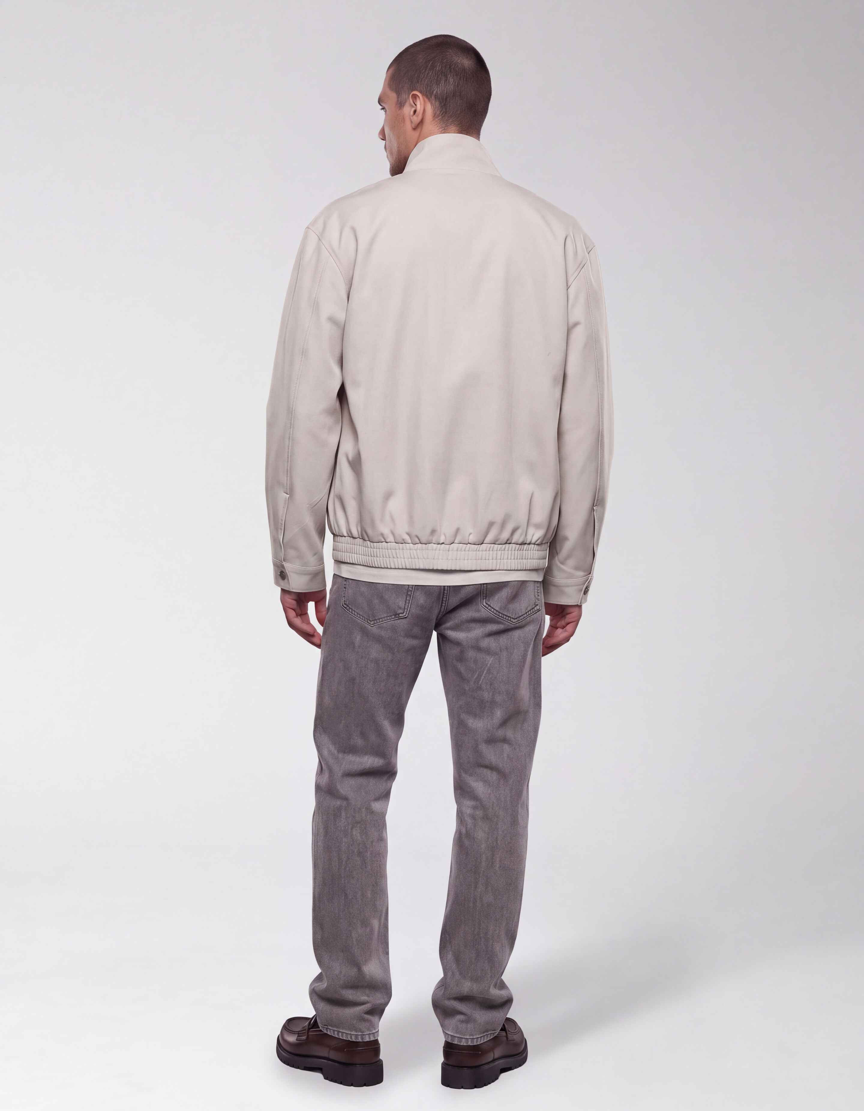 Funnel Neck Jacke Sand SHOEBY MEN