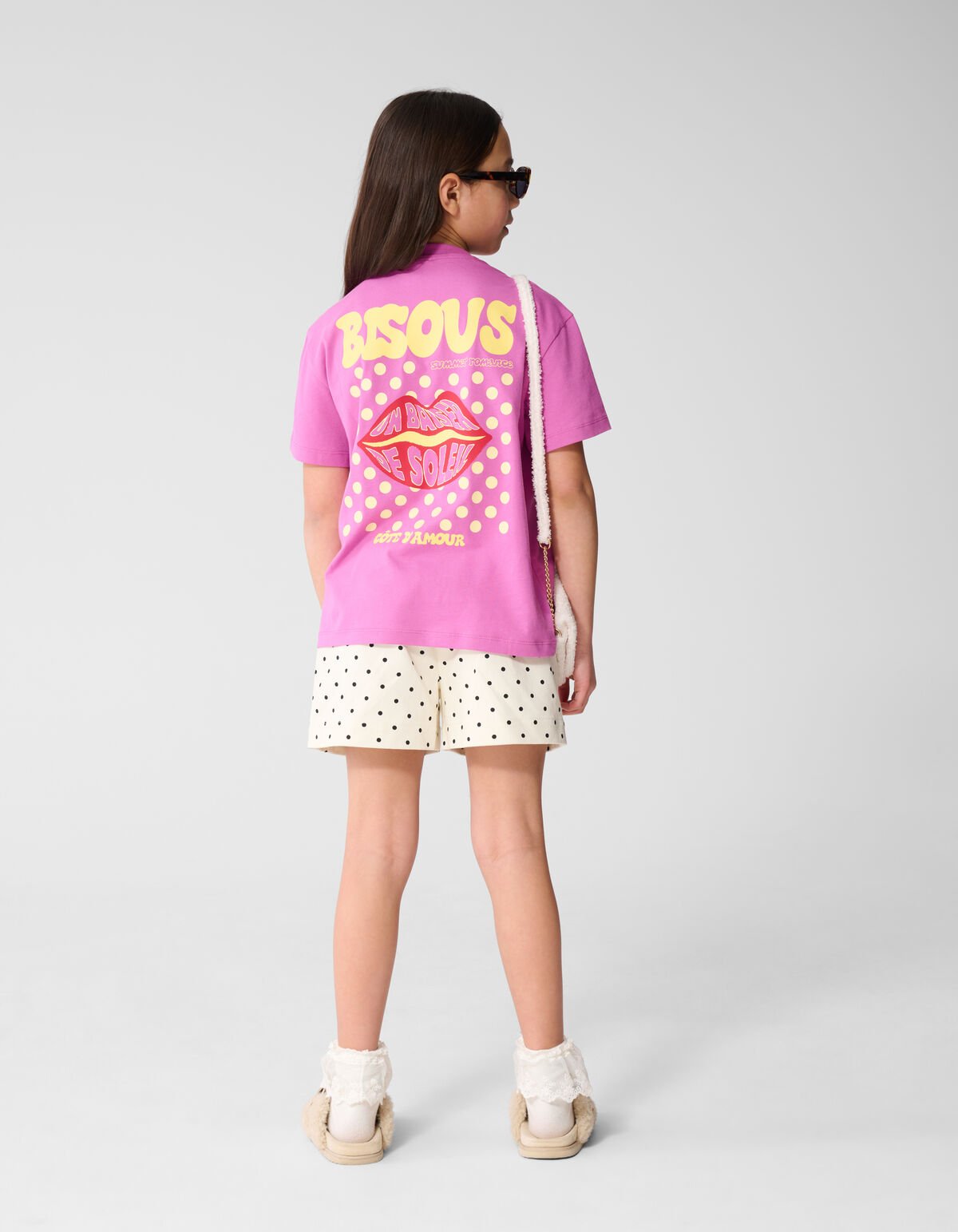 Polkadot Kurz Gebrochen Wei&szlig; SHOEBY GIRLS