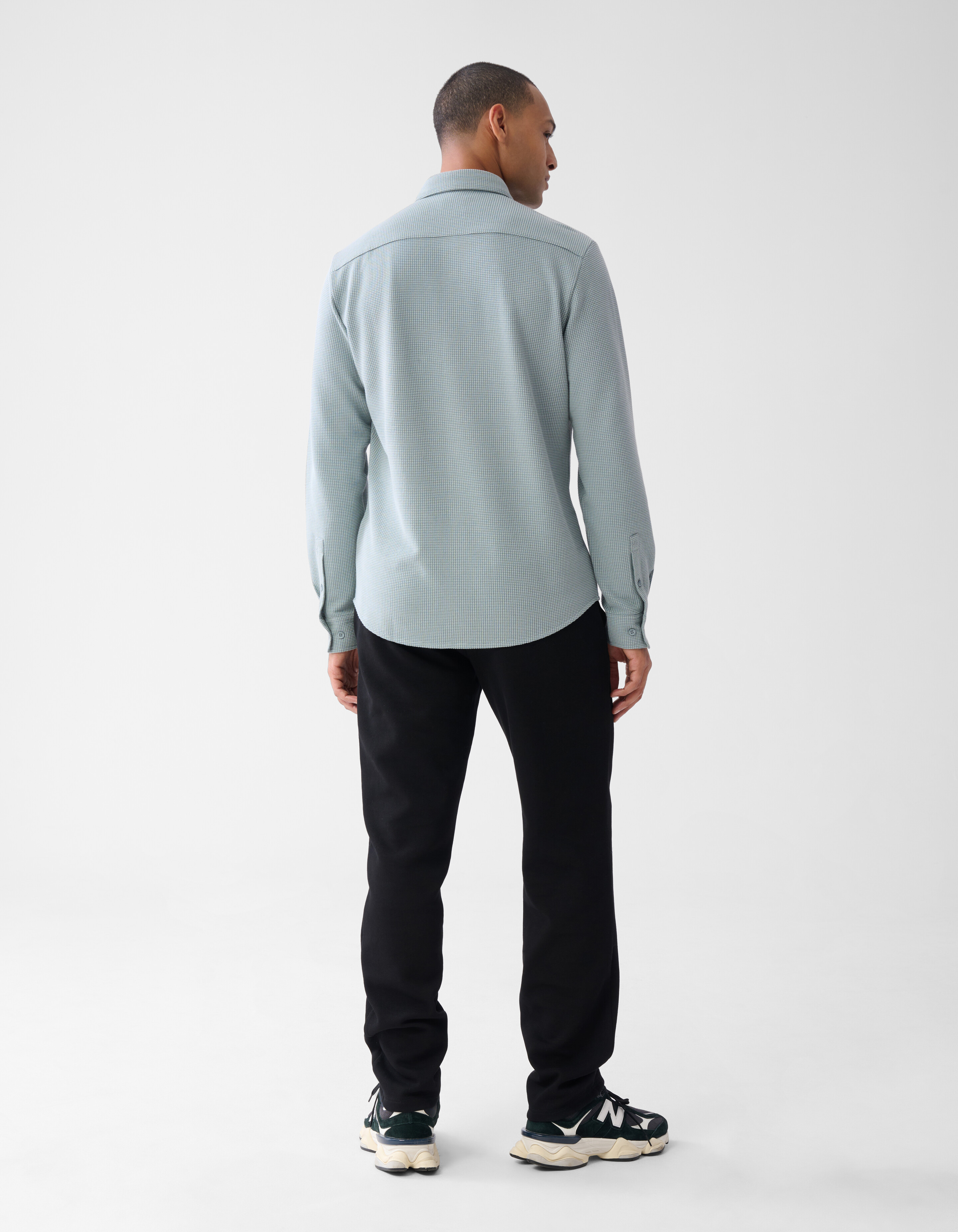 Struktur-Overshirt Hellblau SHOEBY MEN