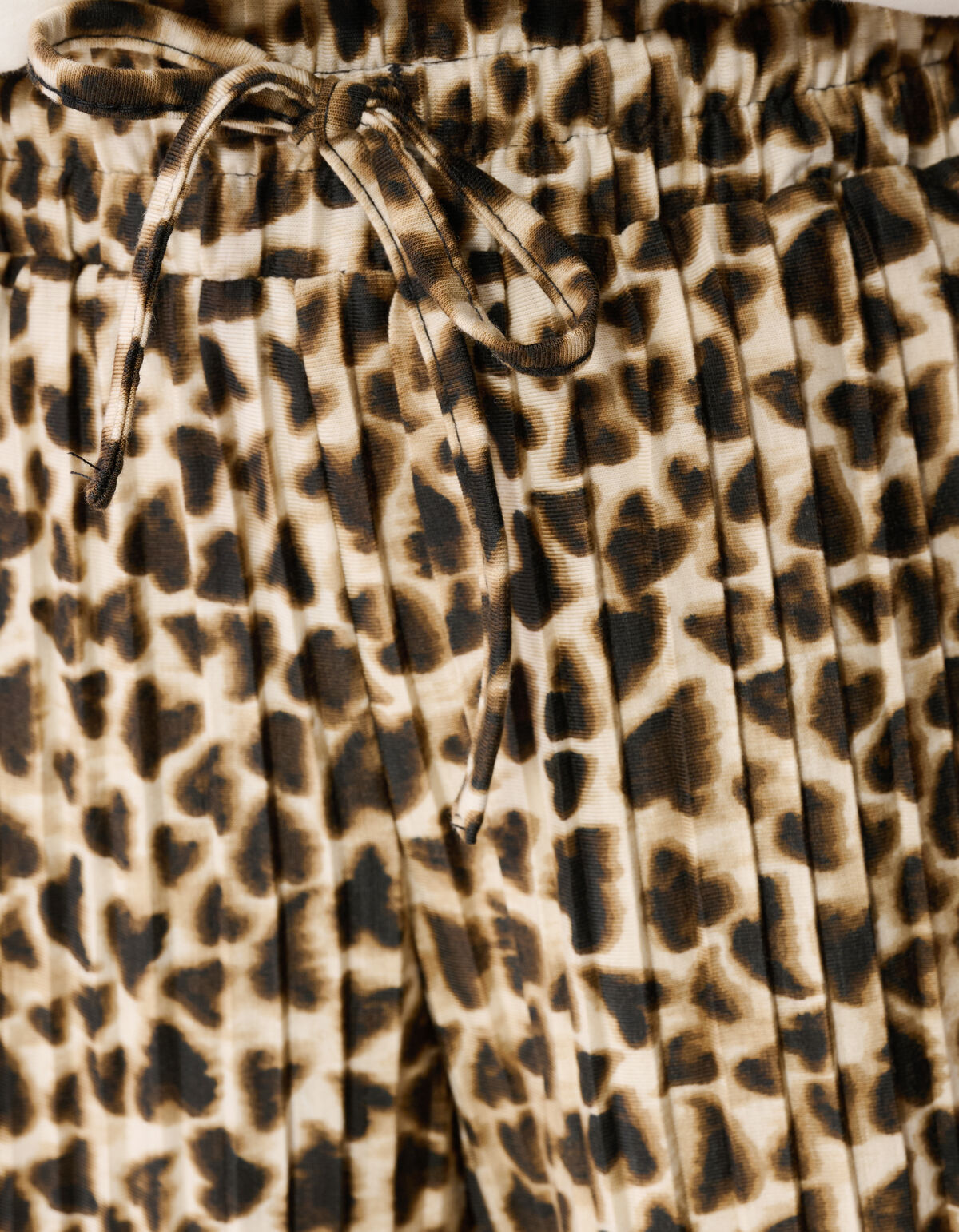 Leopard Plissee Weite-Hosen Lichtbraun SHOEBY GIRLS