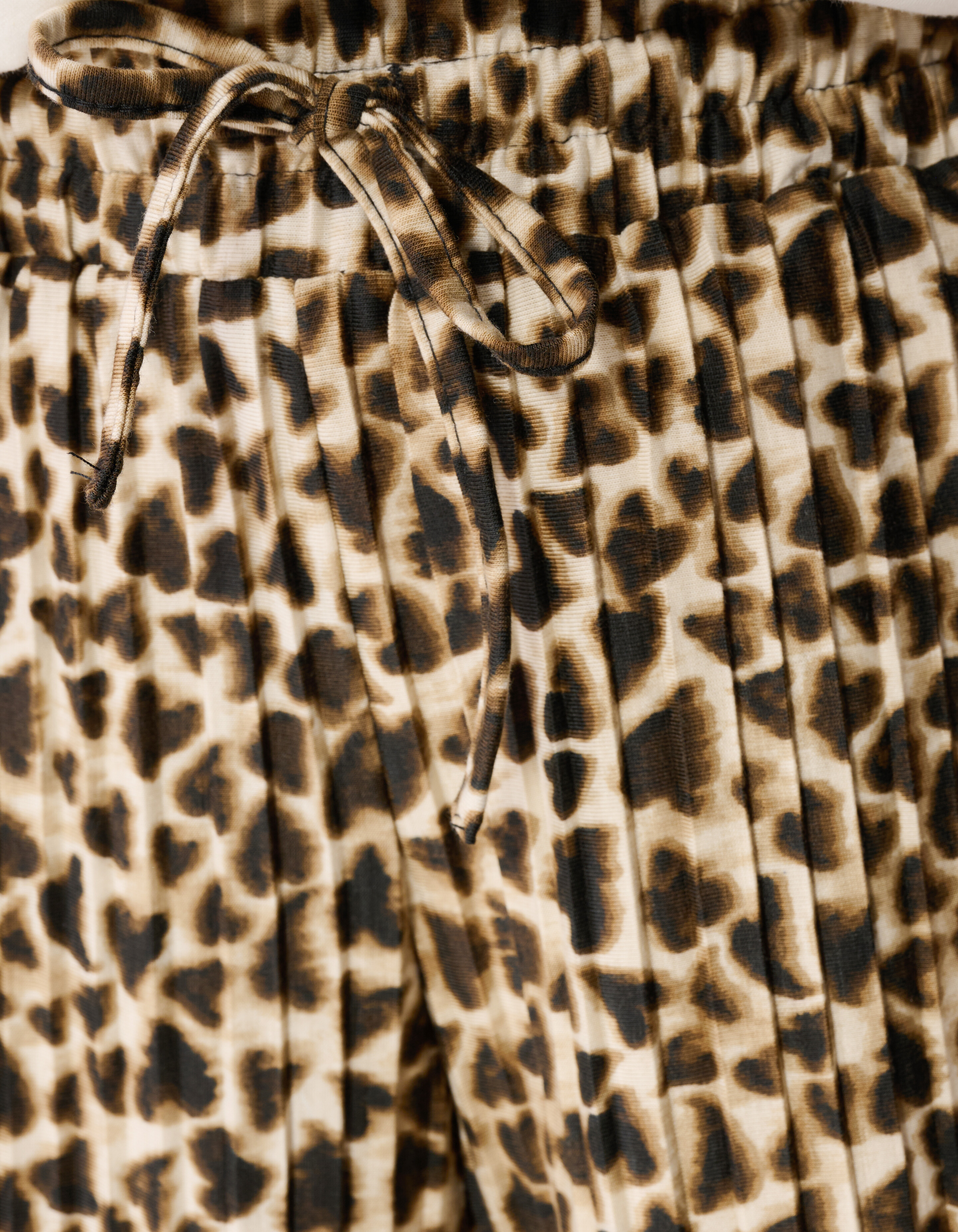 Leopard Plissee Weite-Hosen Lichtbraun SHOEBY GIRLS