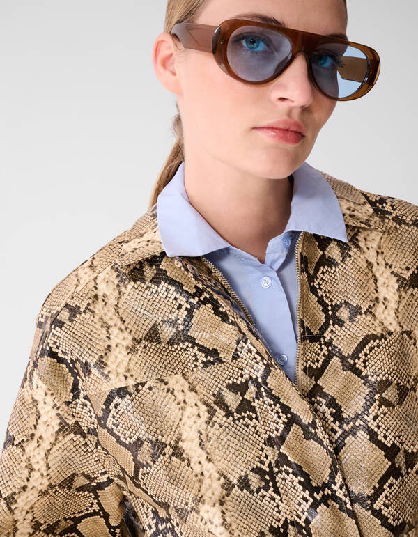 Oversized Snake Jack Hellbraun SHOEBY WOMEN