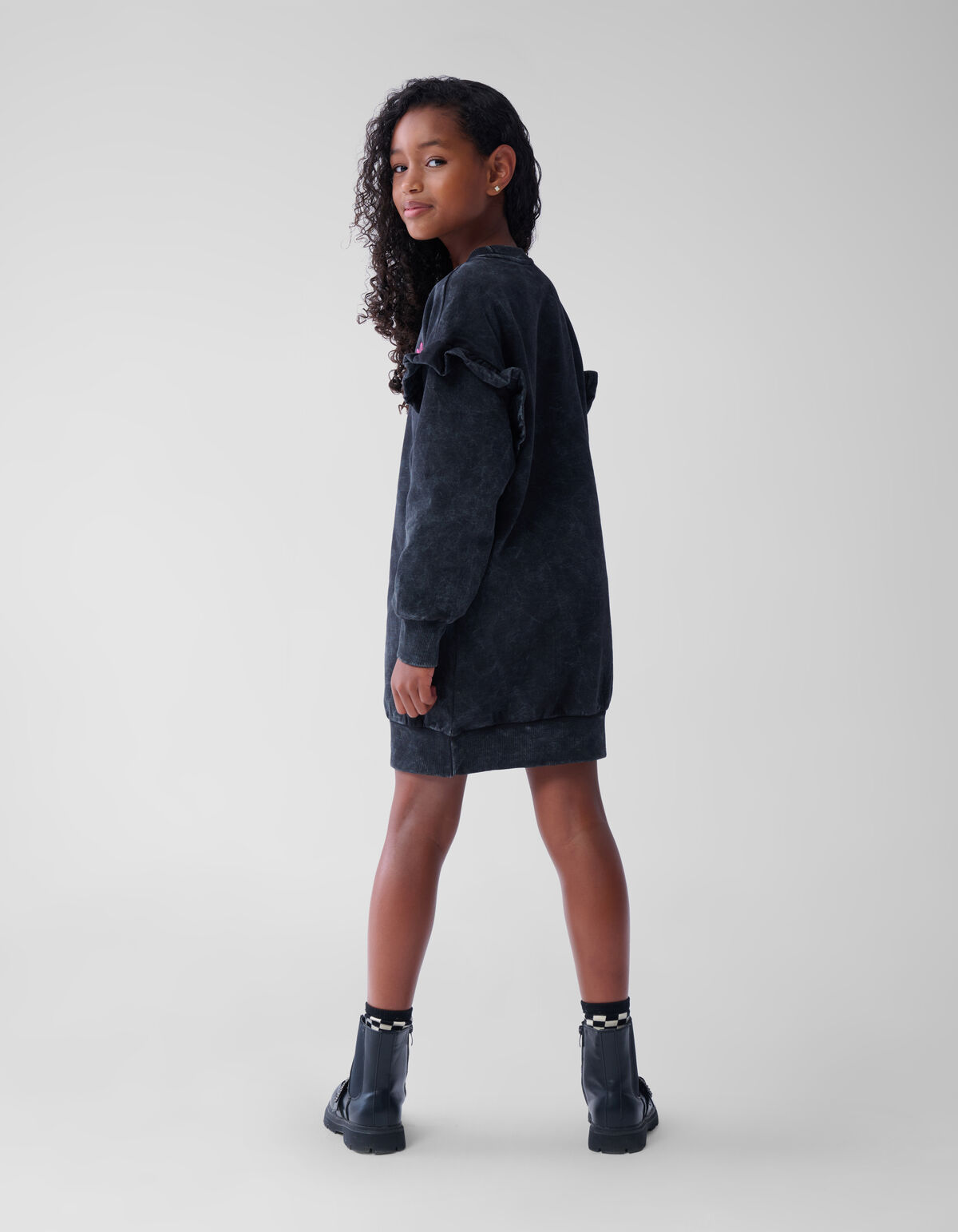 Blumenkleid Schwarz SHOEBY GIRLS