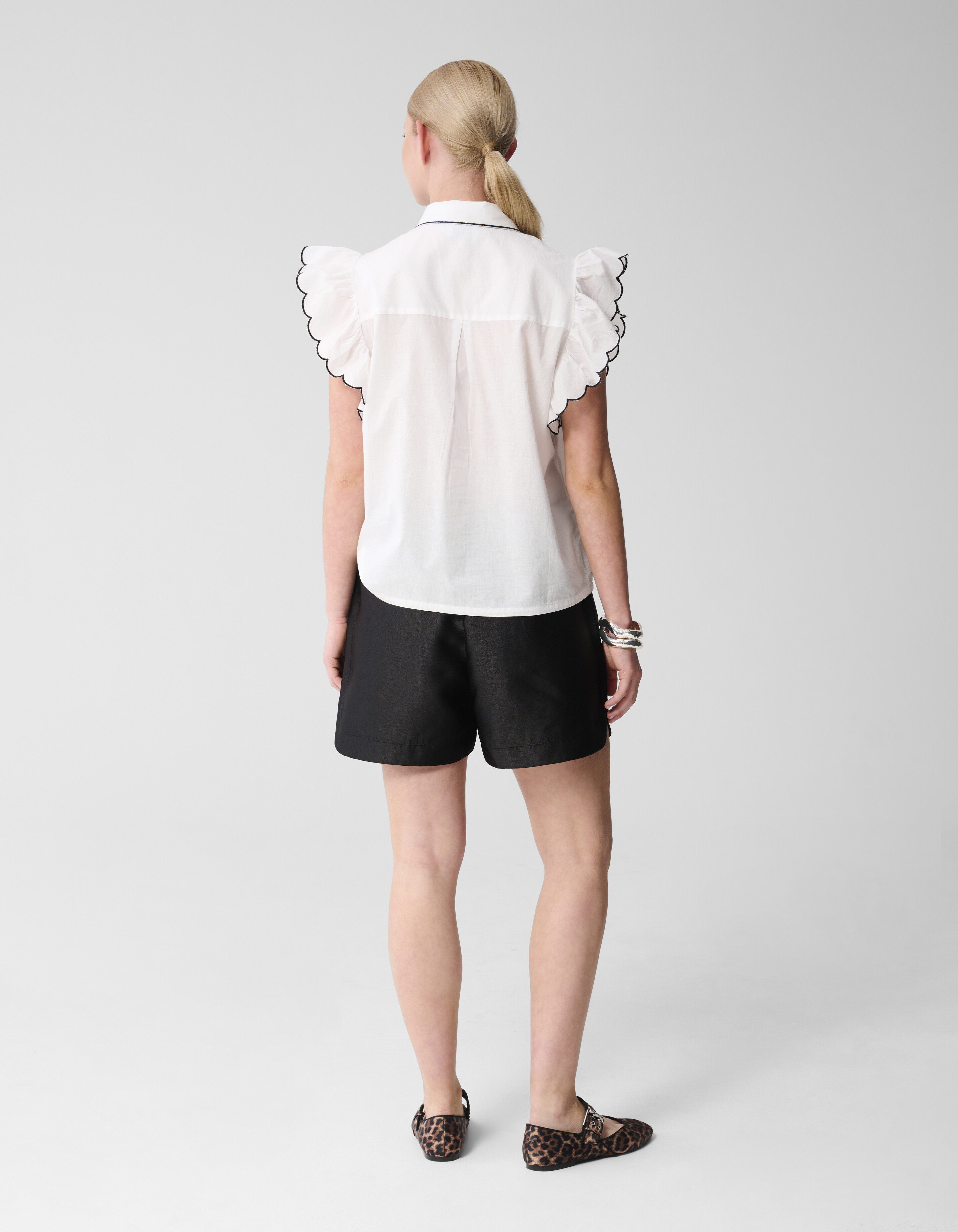 Besticktes Rüschentop Wit SHOEBY WOMEN