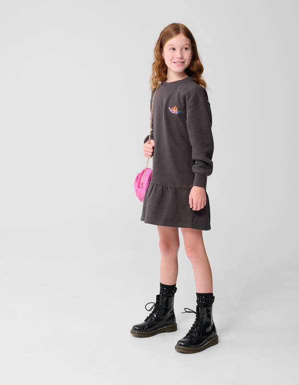 Rocky Sweatkleid Dunkelgrau SHOEBY GIRLS