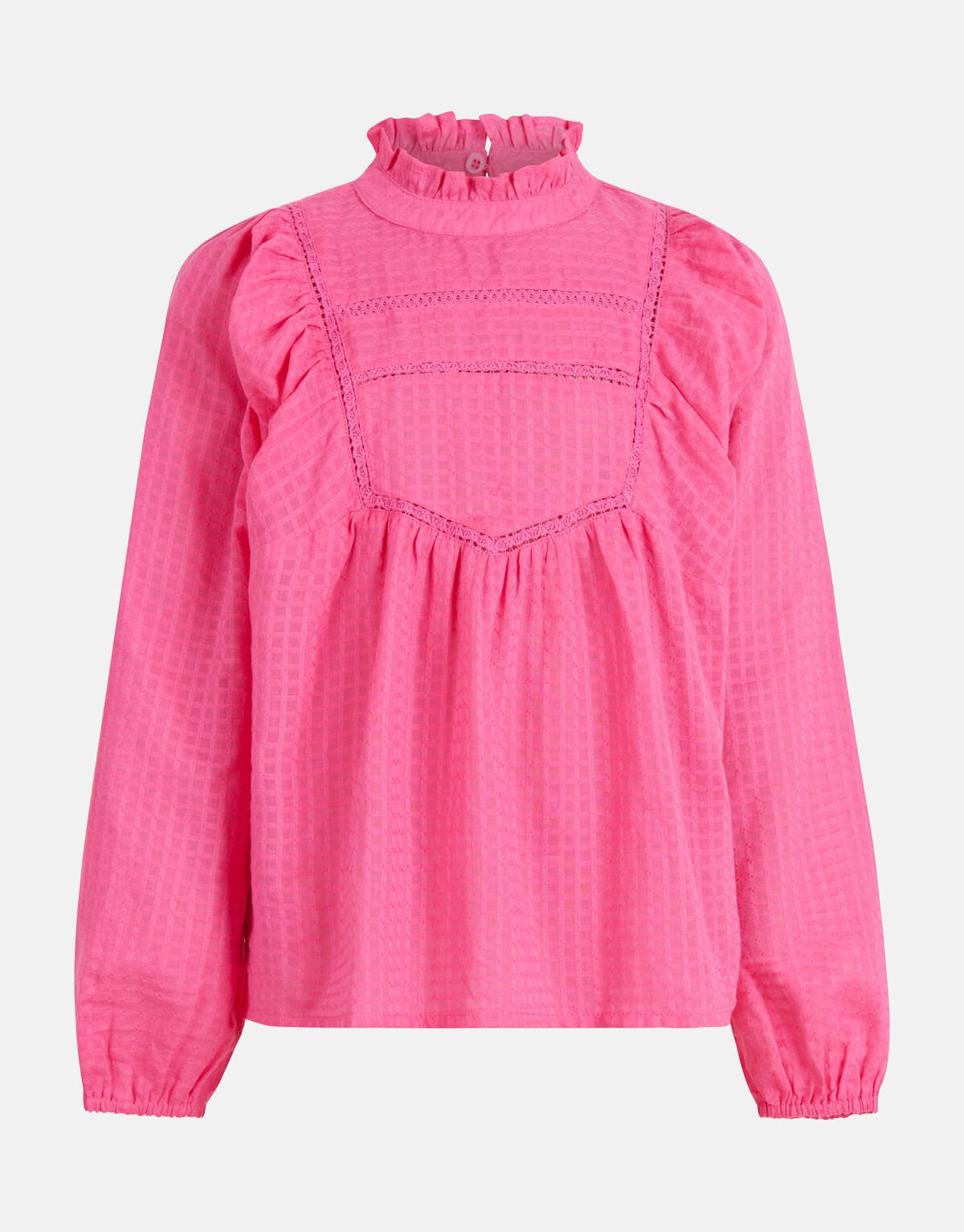 Tape Detail Blouse Roze SHOEBY GIRLS