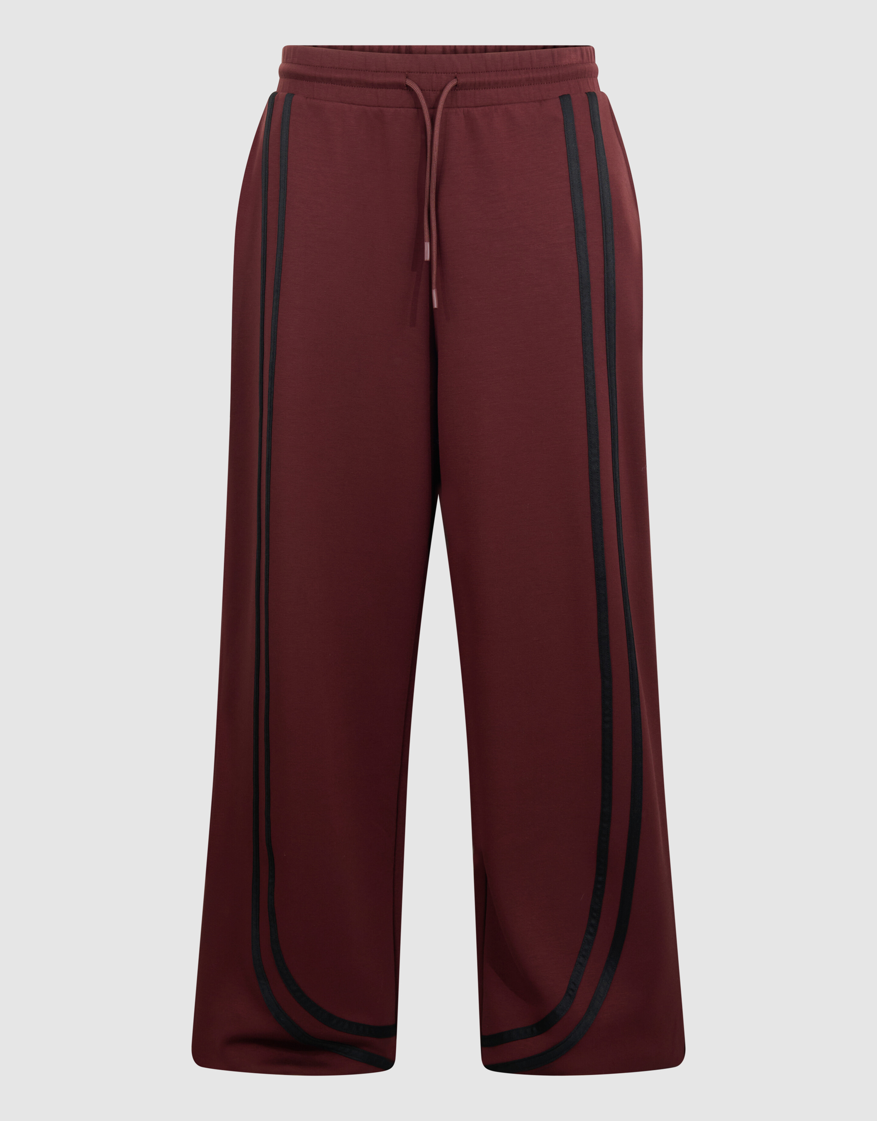 Stripe Jogger Wide Leg Hose Dunkelrot SHOEBY WOMEN