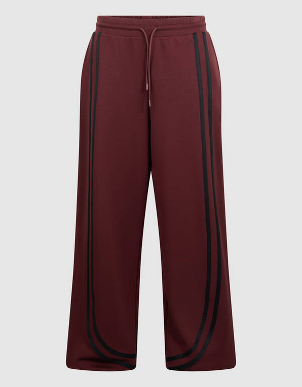 Stripe Jogger Wide Leg Hose Dunkelrot SHOEBY WOMEN