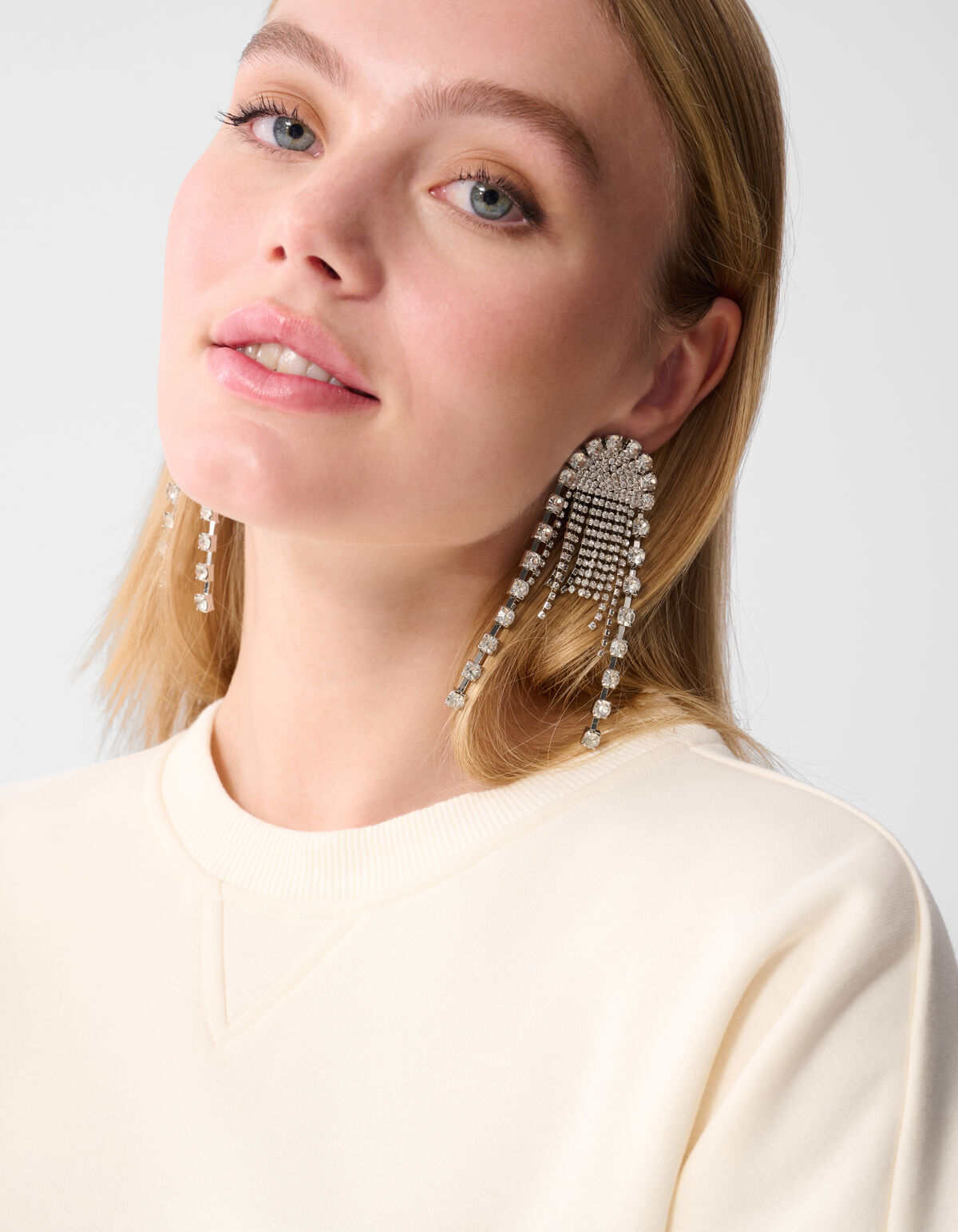 Pullover mit großen Ärmeln in Off White SHOEBY WOMEN