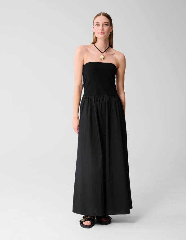 Mix Trägerloses Maxikleid Schwarz SHOEBY WOMEN