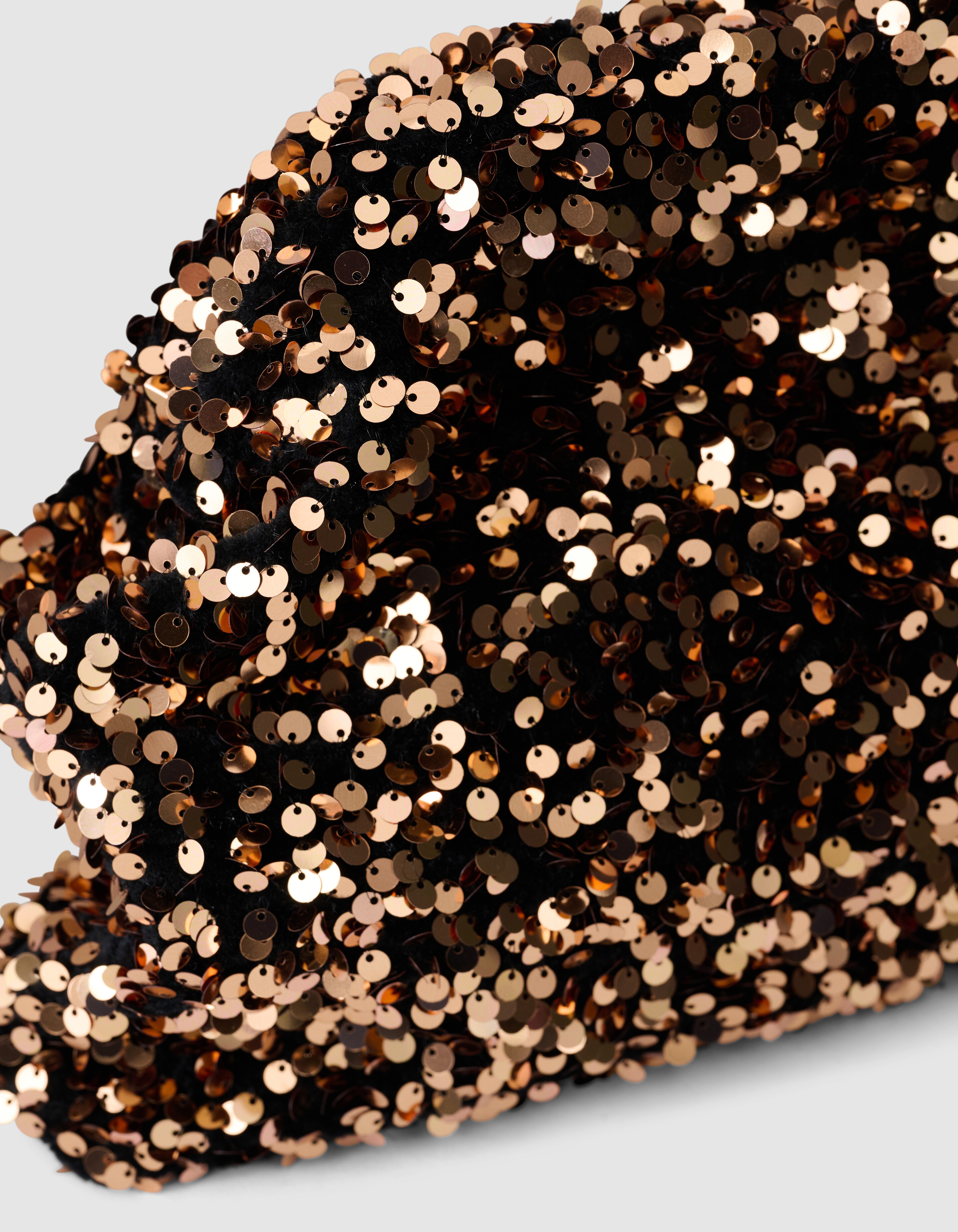 Sequin Clutch Dunkelbraun SHOEBY ACCESSOIRES