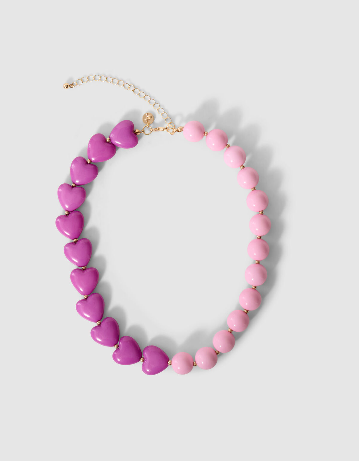 Herzkette Rosa/Lila SHOEBY ACCESSOIRES