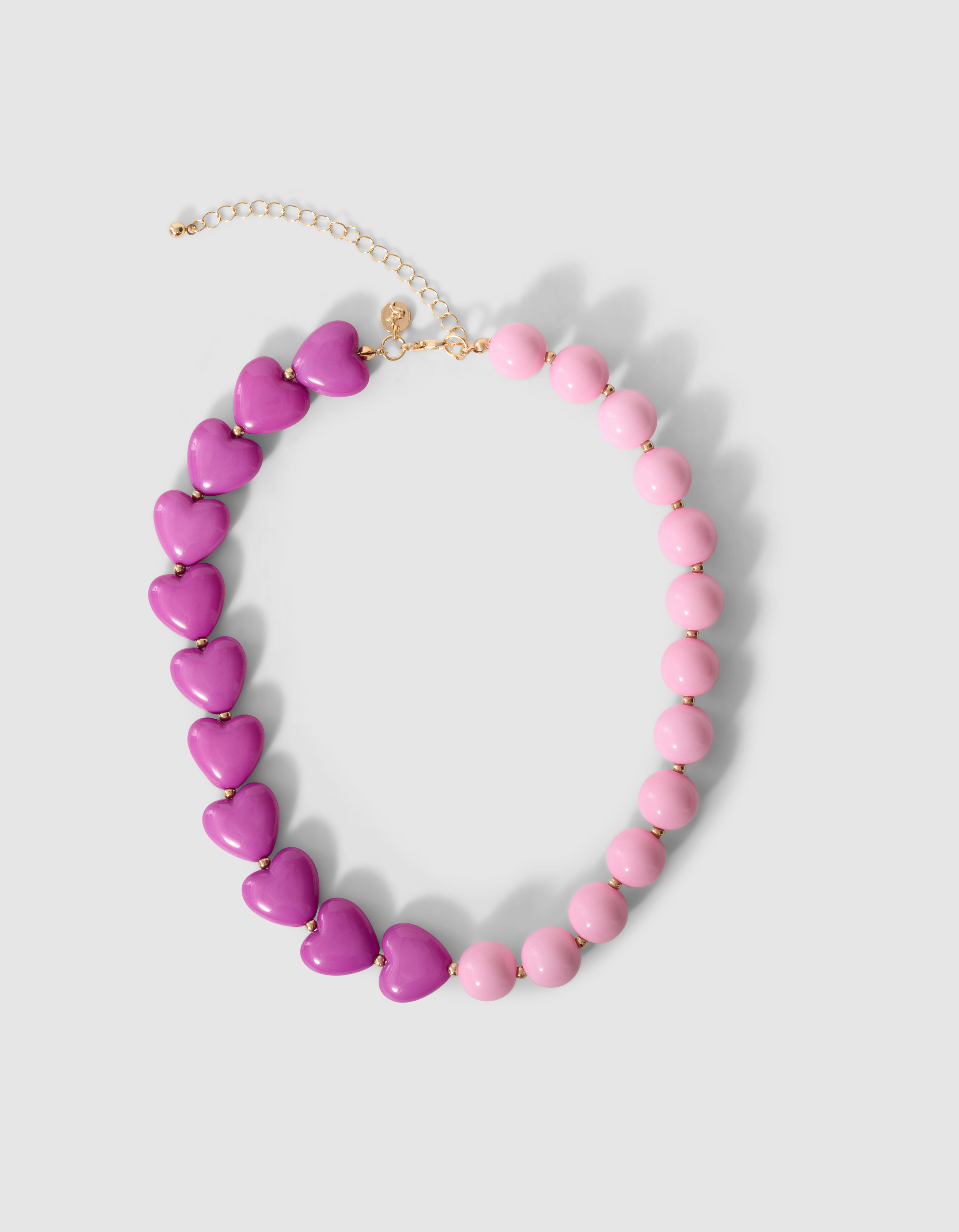 Herzkette Rosa/Lila SHOEBY ACCESSOIRES