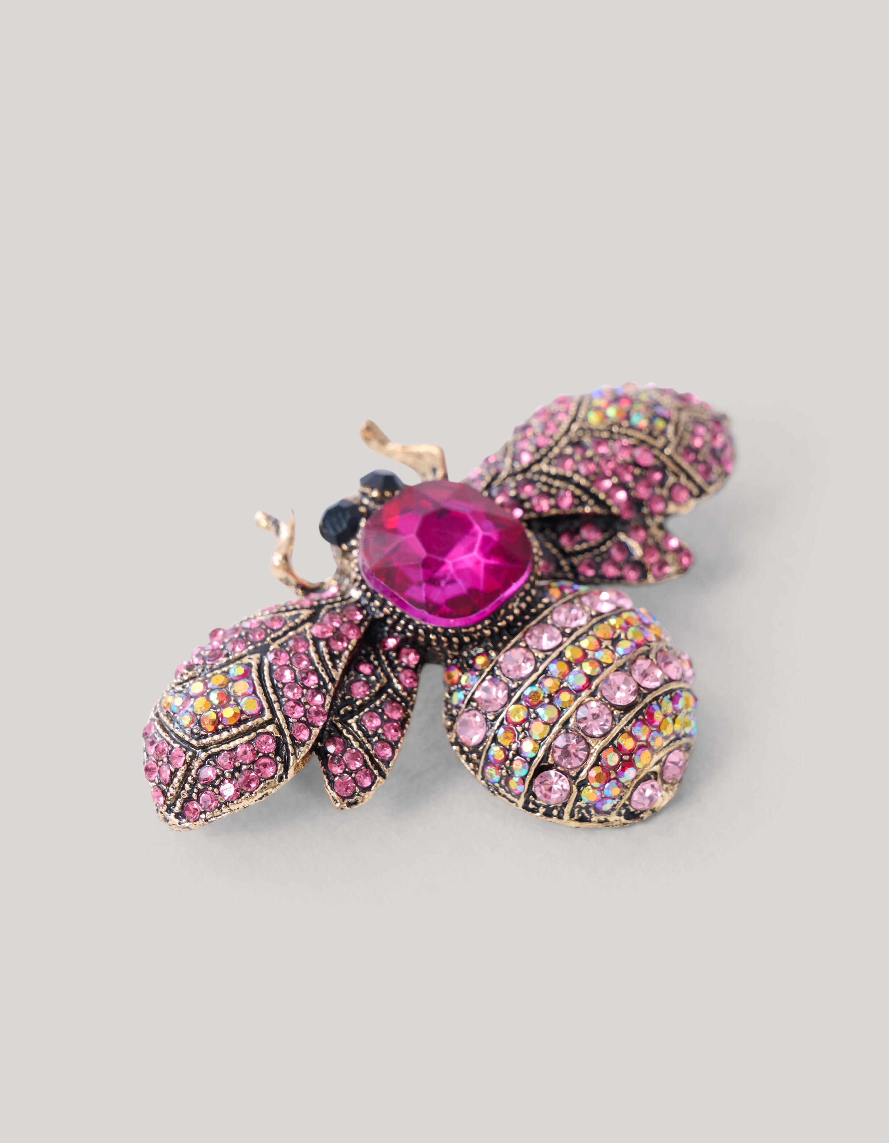 Strass-Käfer-Brosche Rosa SHOEBY ACCESSOIRES