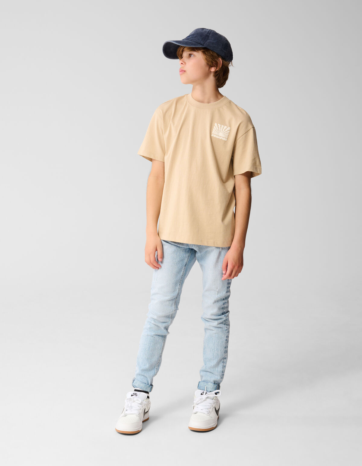Sonne Kunstwerk T-shirt Beige SHOEBY BOYS