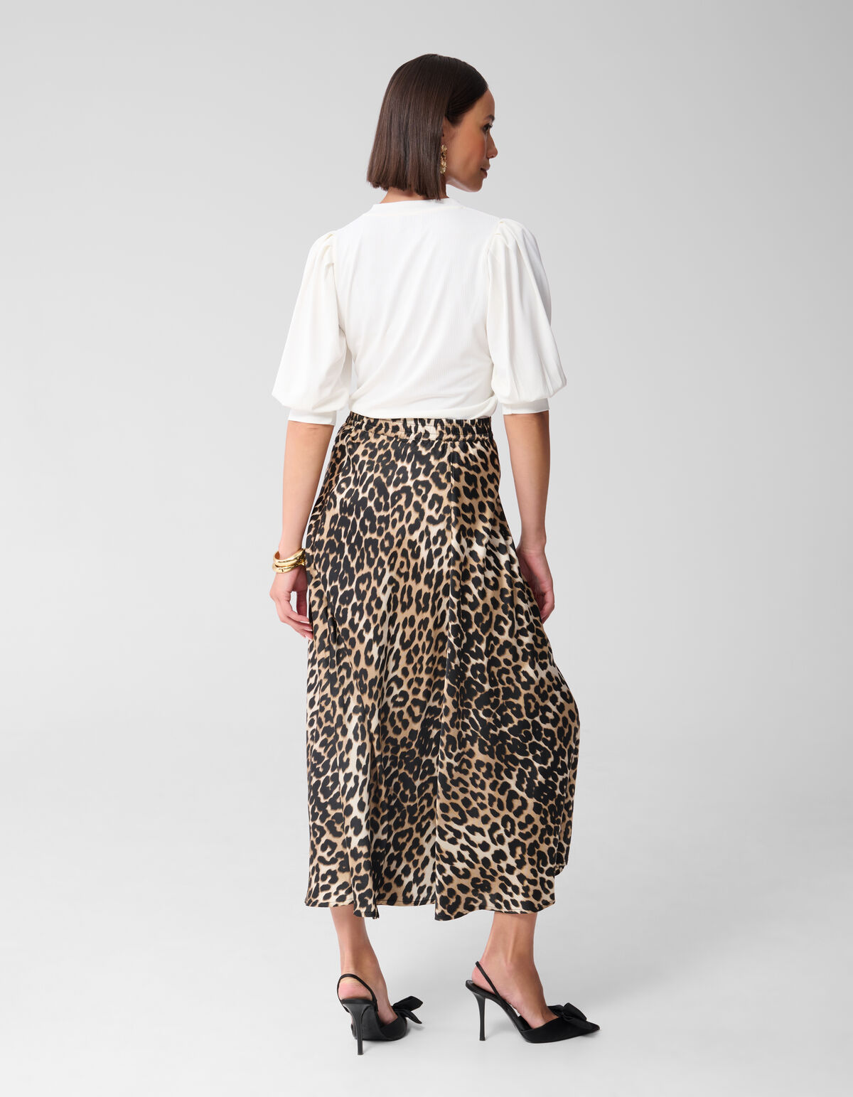 Rib Jersey Top Wit SHOEBY WOMEN