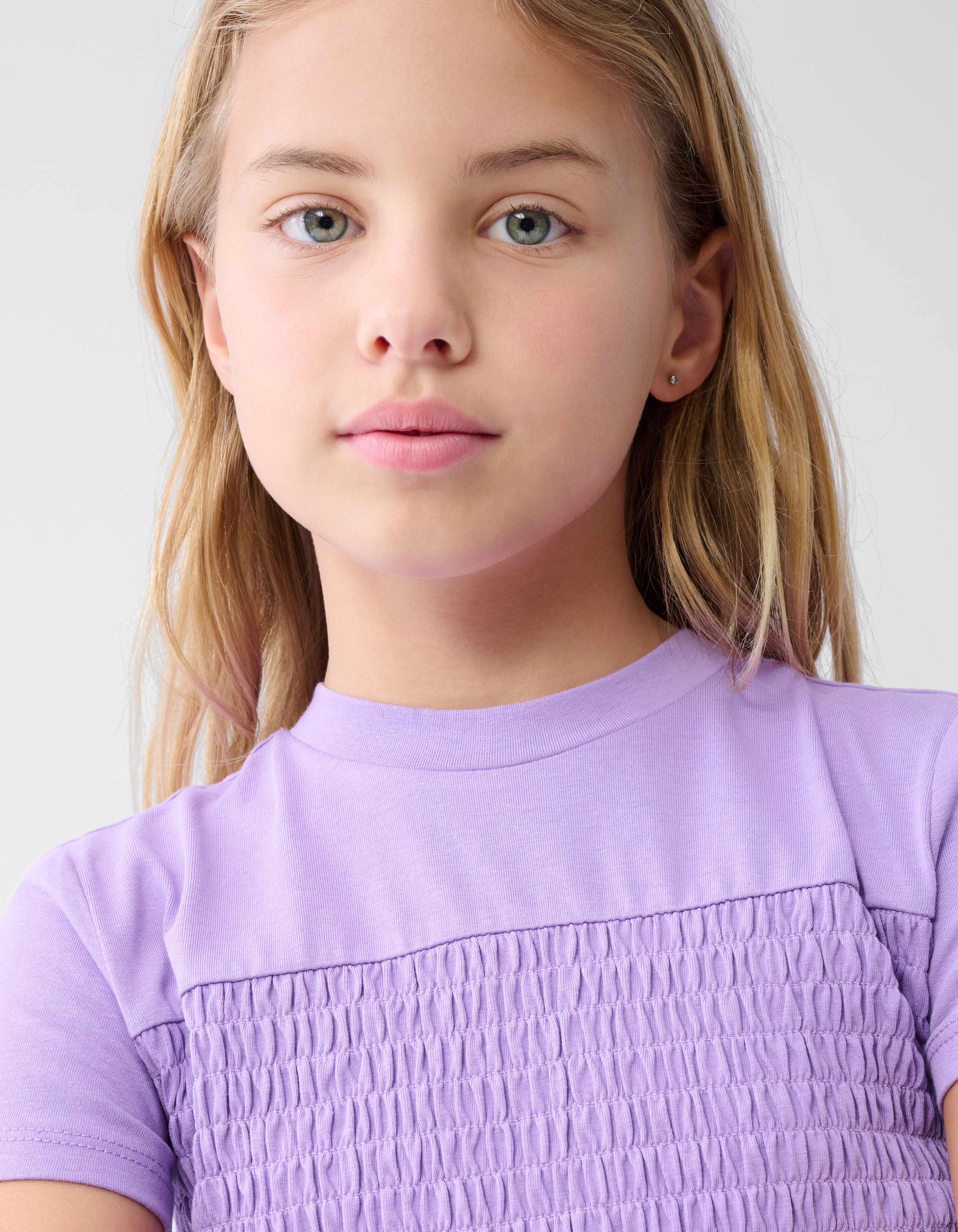 Struktur-T-Shirt Hellviolett SHOEBY GIRLS