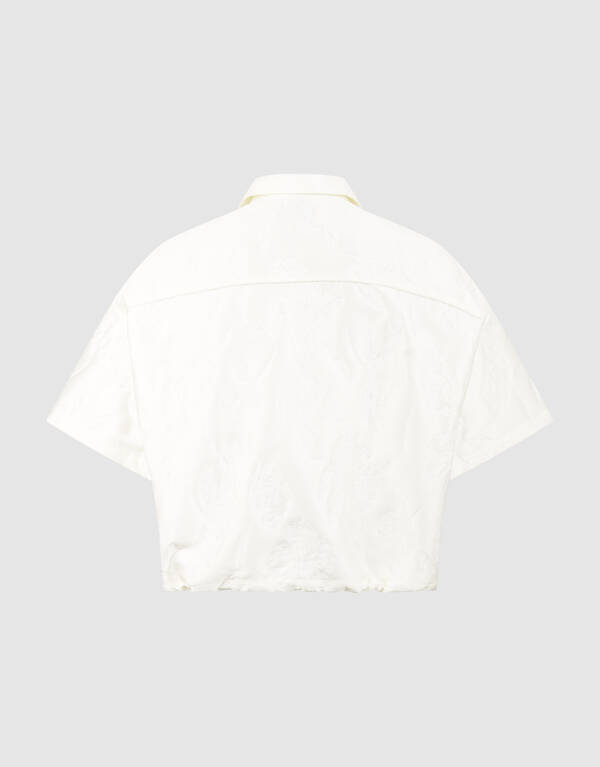 Oversized Jacquard Jacke Off-White SHOEBY WOMEN