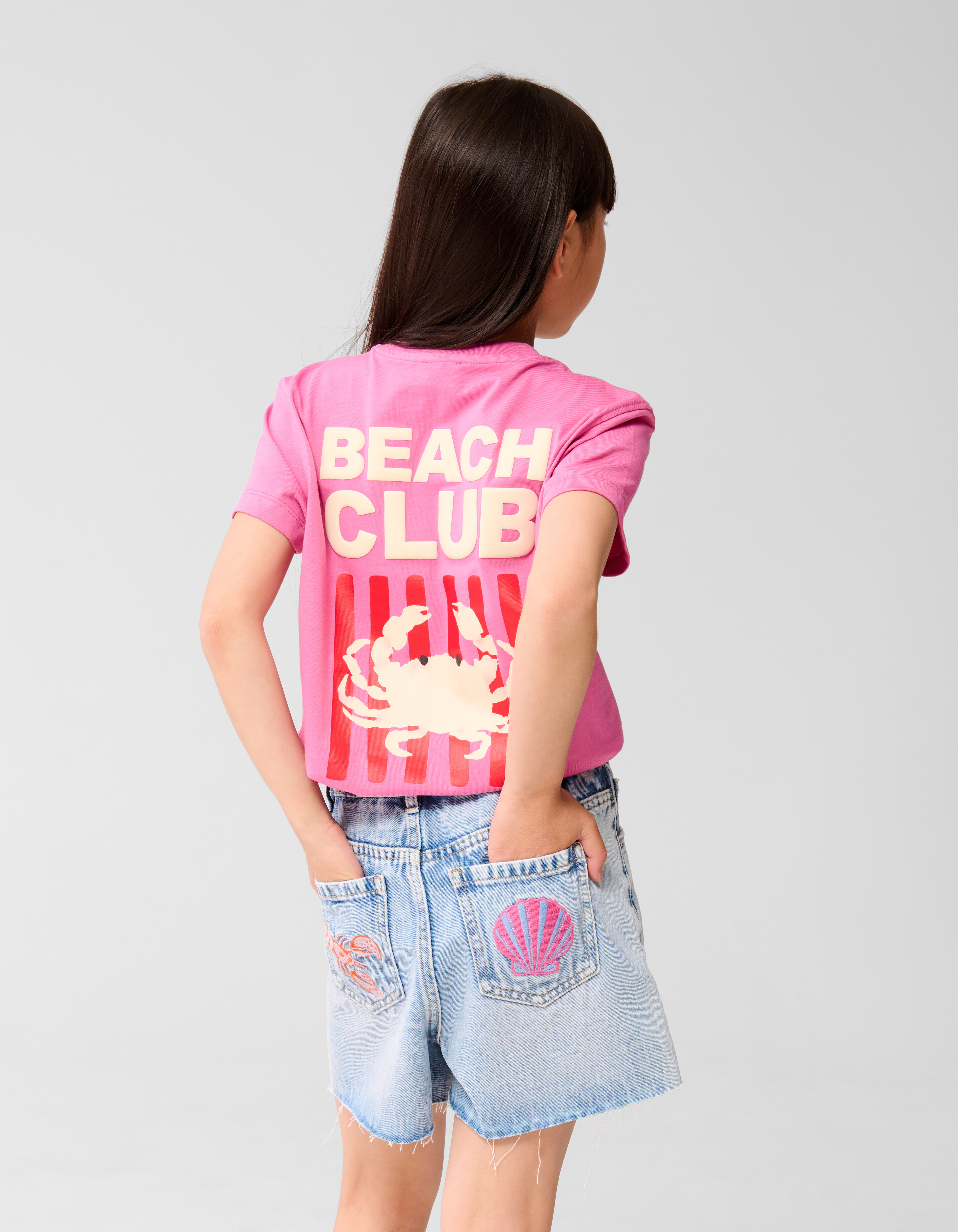 Beach Club Artwork T-shirt Rosa SHOEBY GIRLS