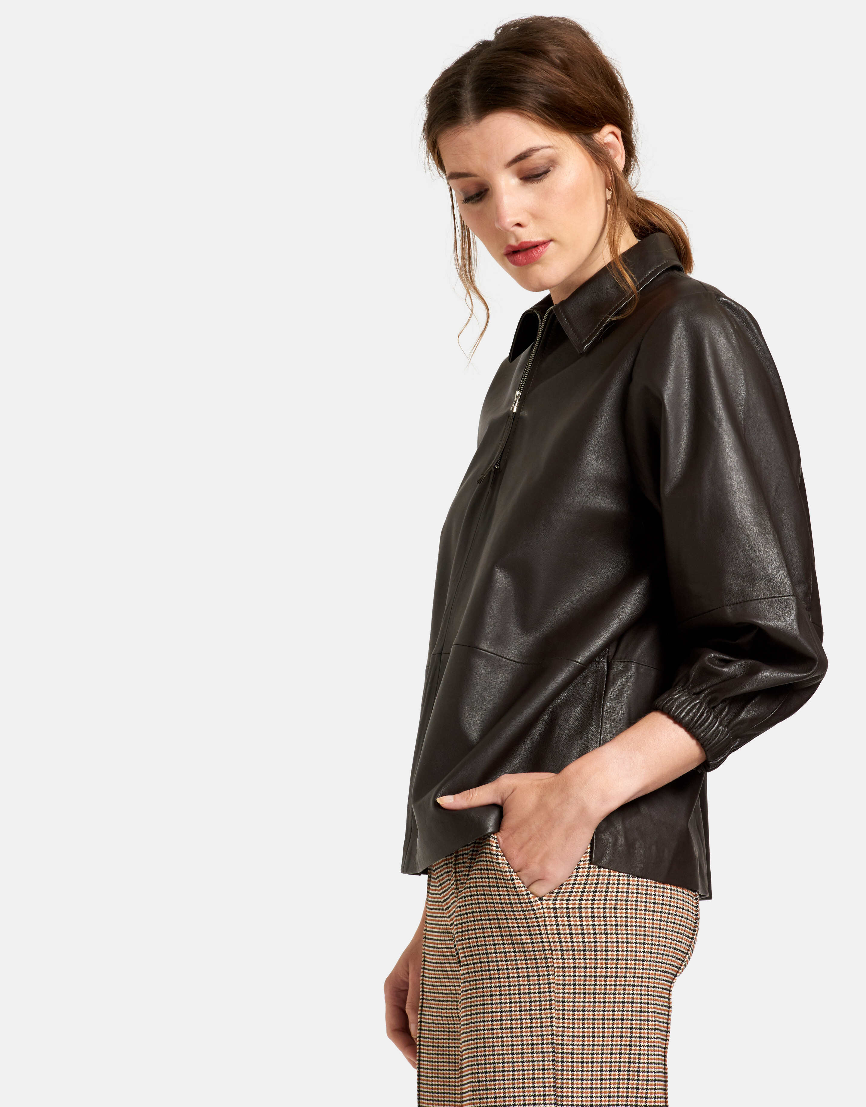 Lederbluse Eksept