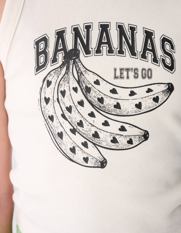 Bananen Top Gebrochen Wei&szlig; SHOEBY GIRLS