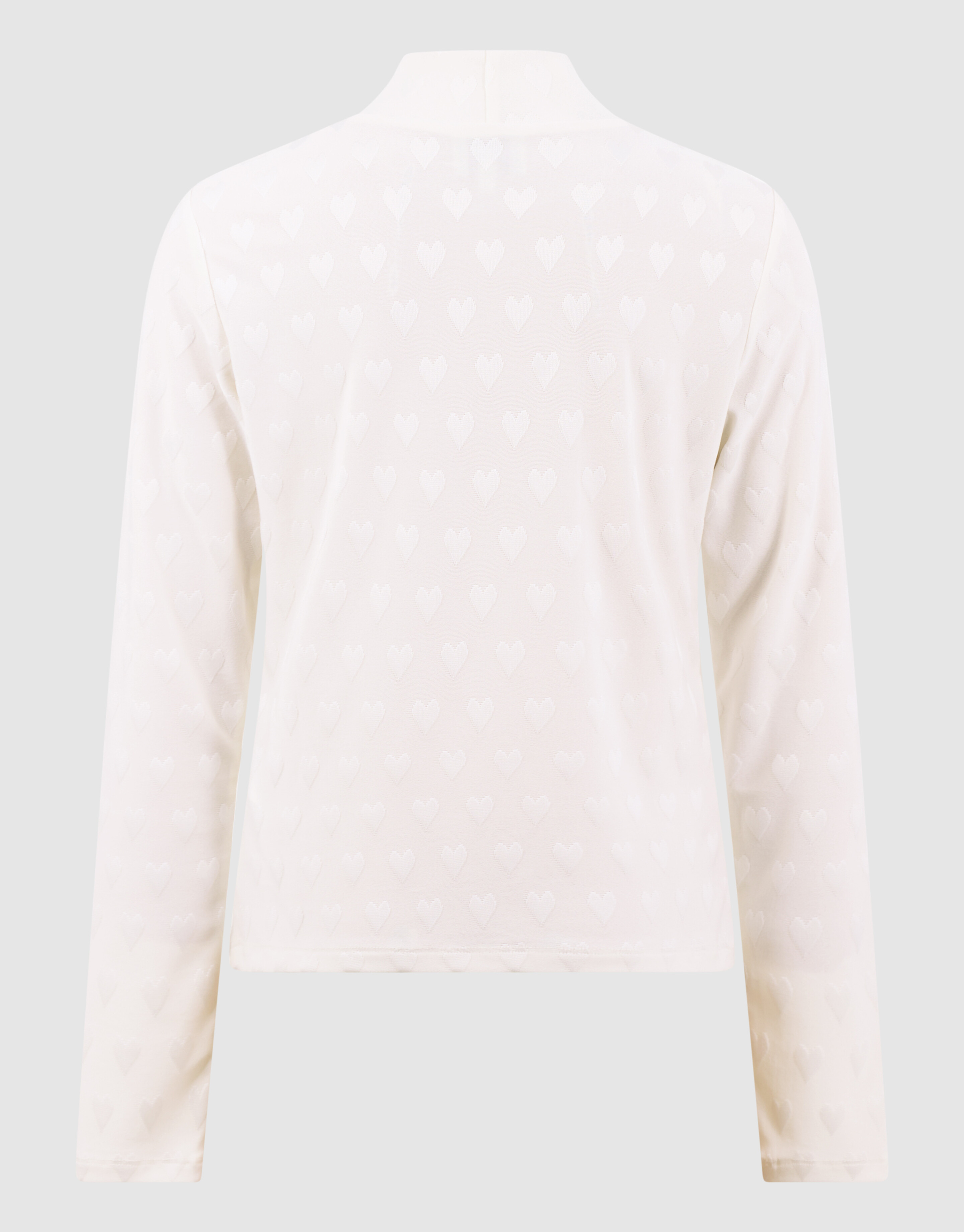 Top mit Allover-Herzmuster Cremefarben SHOEBY GIRLS
