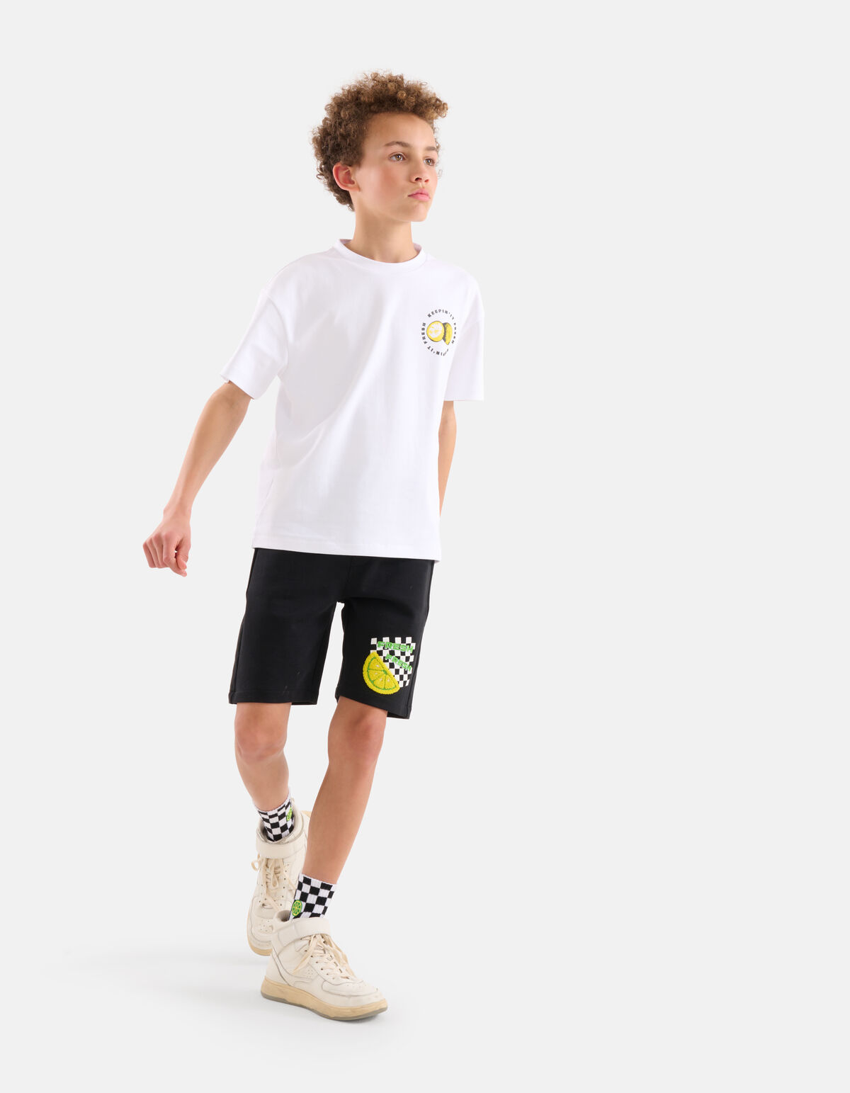 Heavy Artwork T-shirt Weiß SHOEBY BOYS