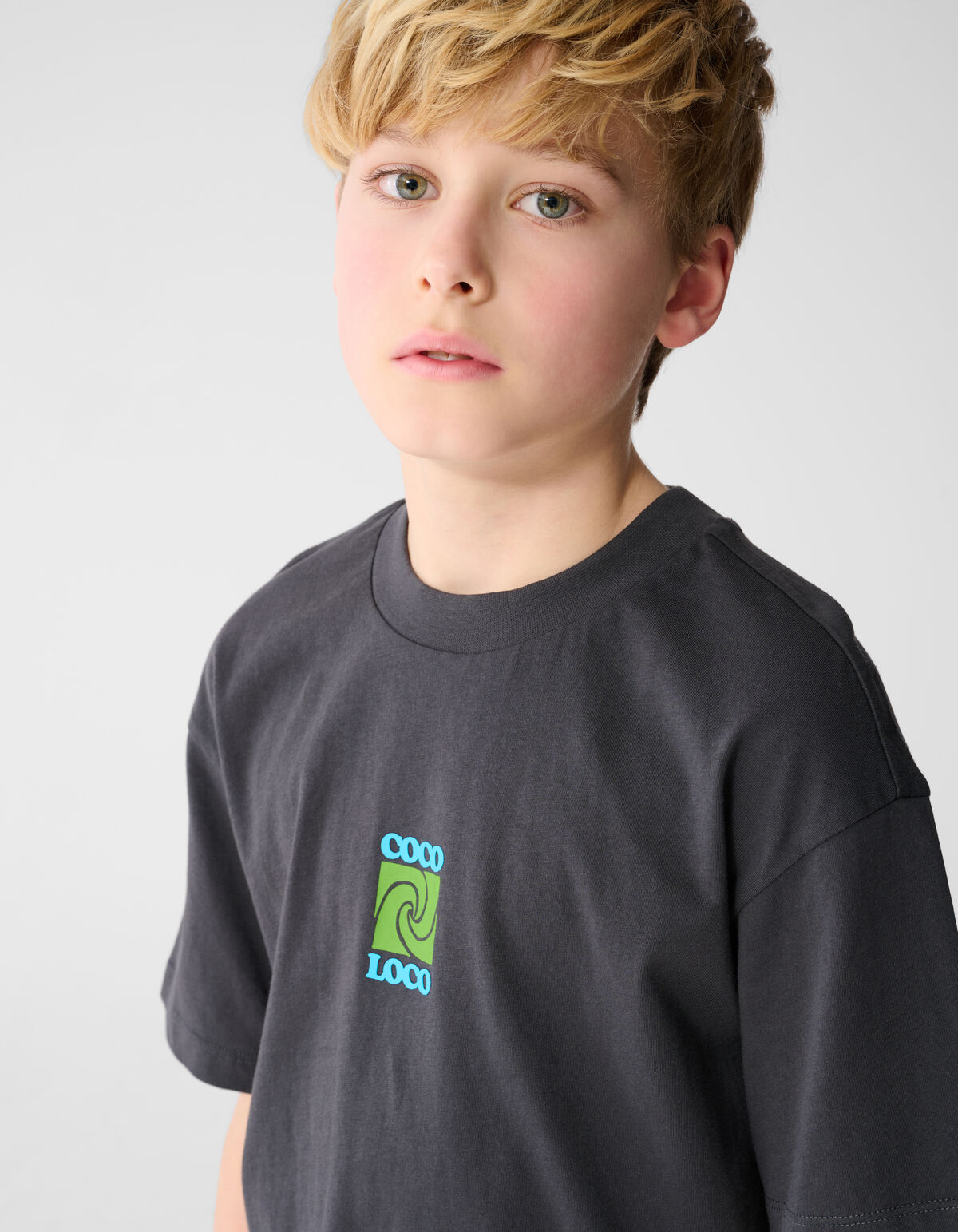 Coco Loco Artwork T-Shirt Dunkelgrau SHOEBY BOYS