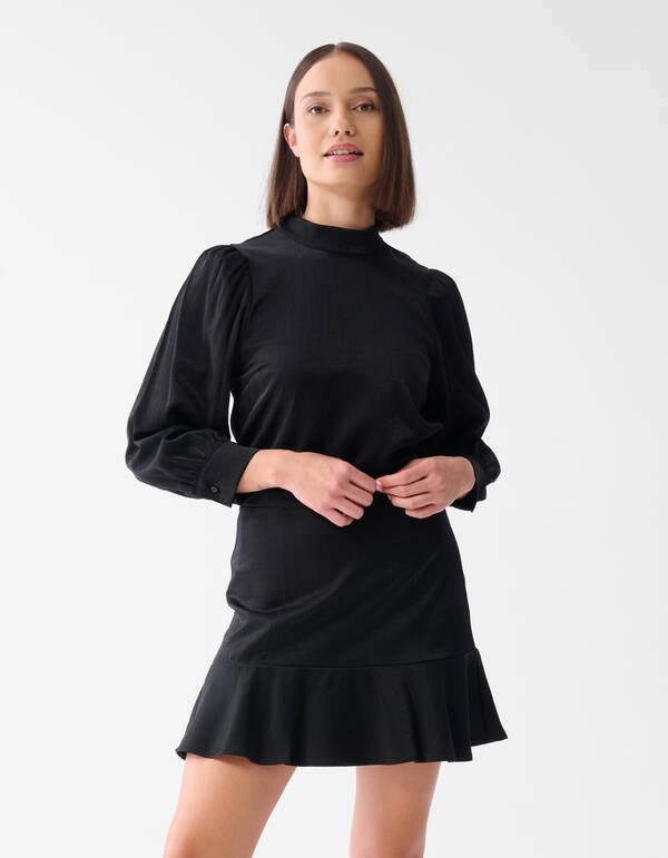 Satinminirock Schwarz SHOEBY WOMEN