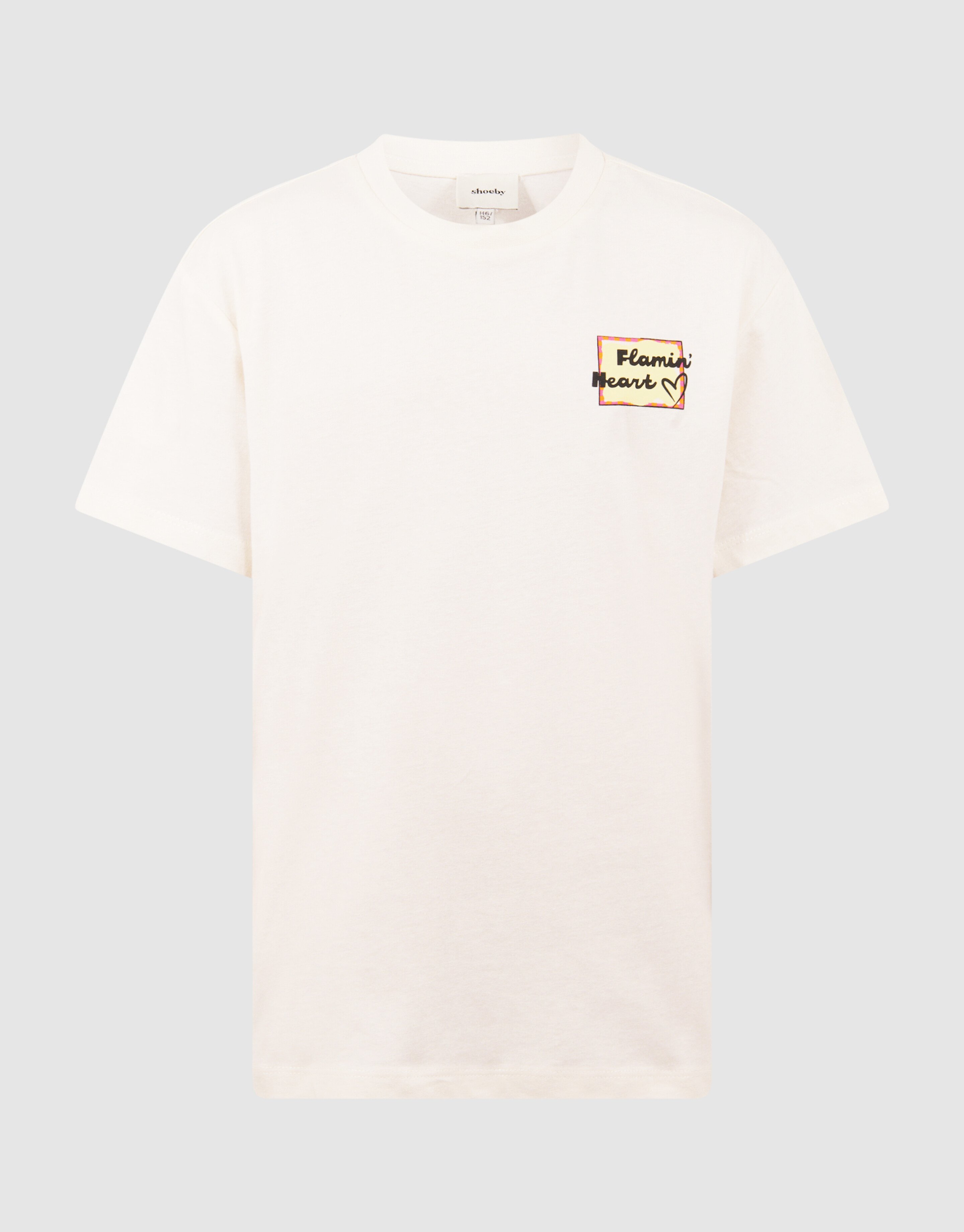 Flammenkunst T-Shirt Gebrochen Wei&szlig; SHOEBY GIRLS