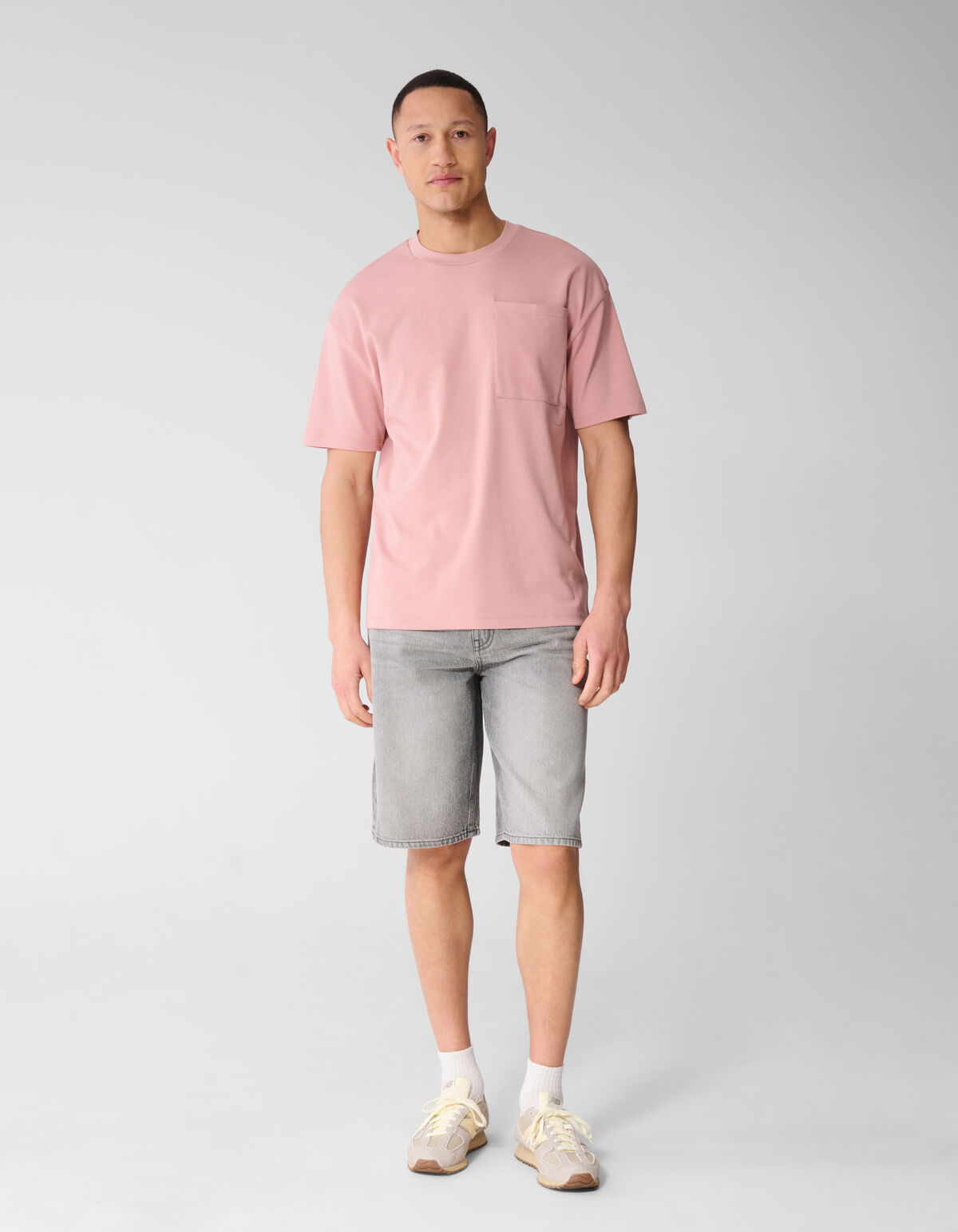 Logo-Taschen-T-Shirt Rosa SHOEBY MEN
